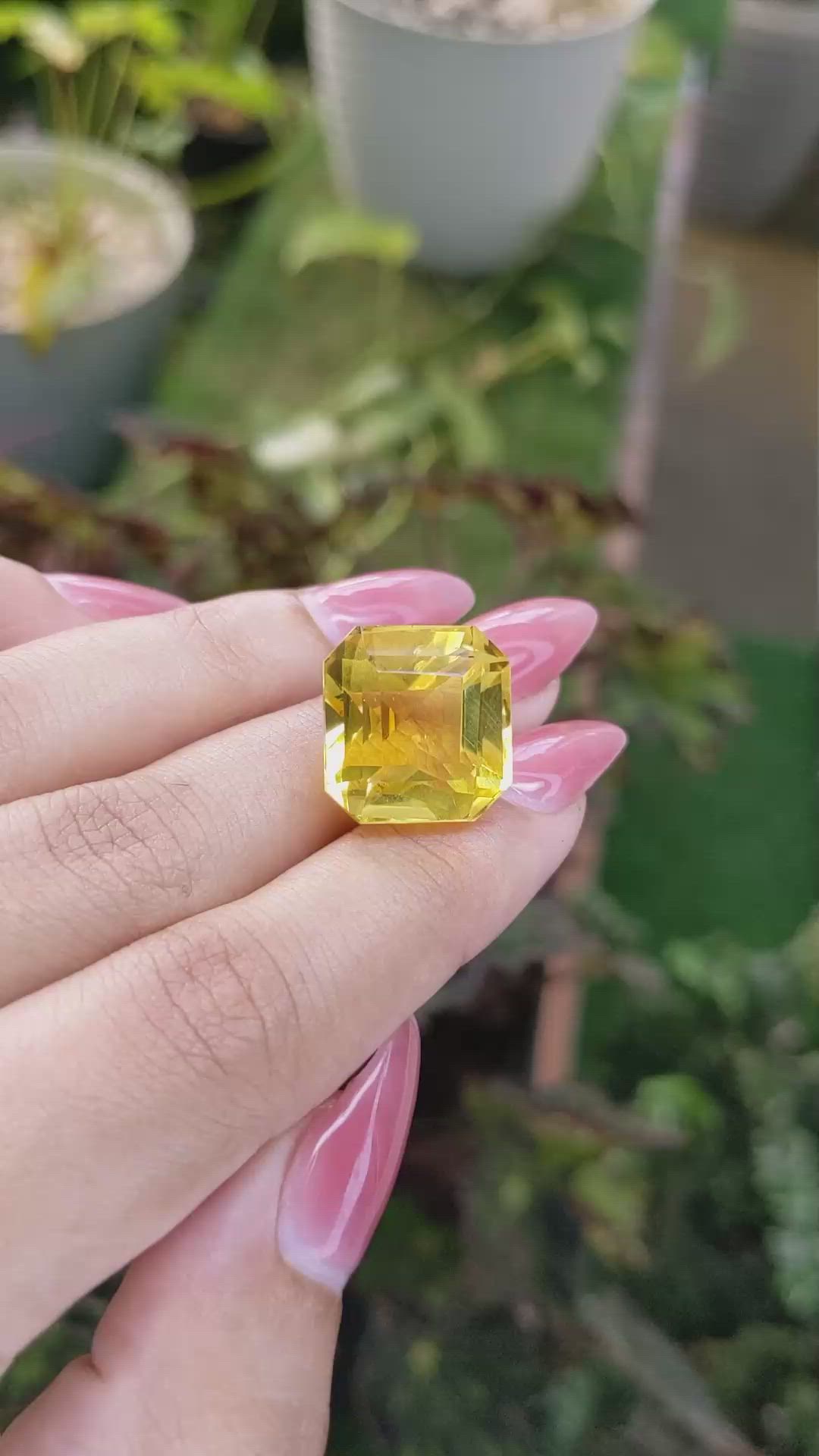 20.28 Ct. Citrine from Brazil Size Video