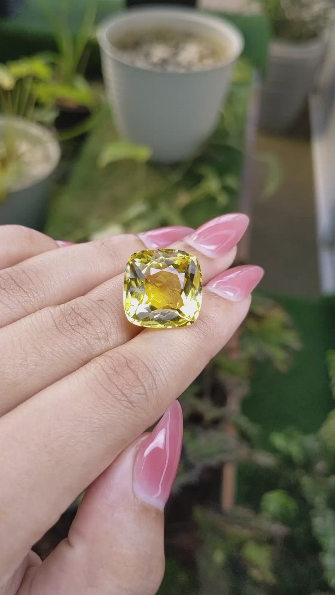 19.62 Ct. Citrine from Brazil Size Video