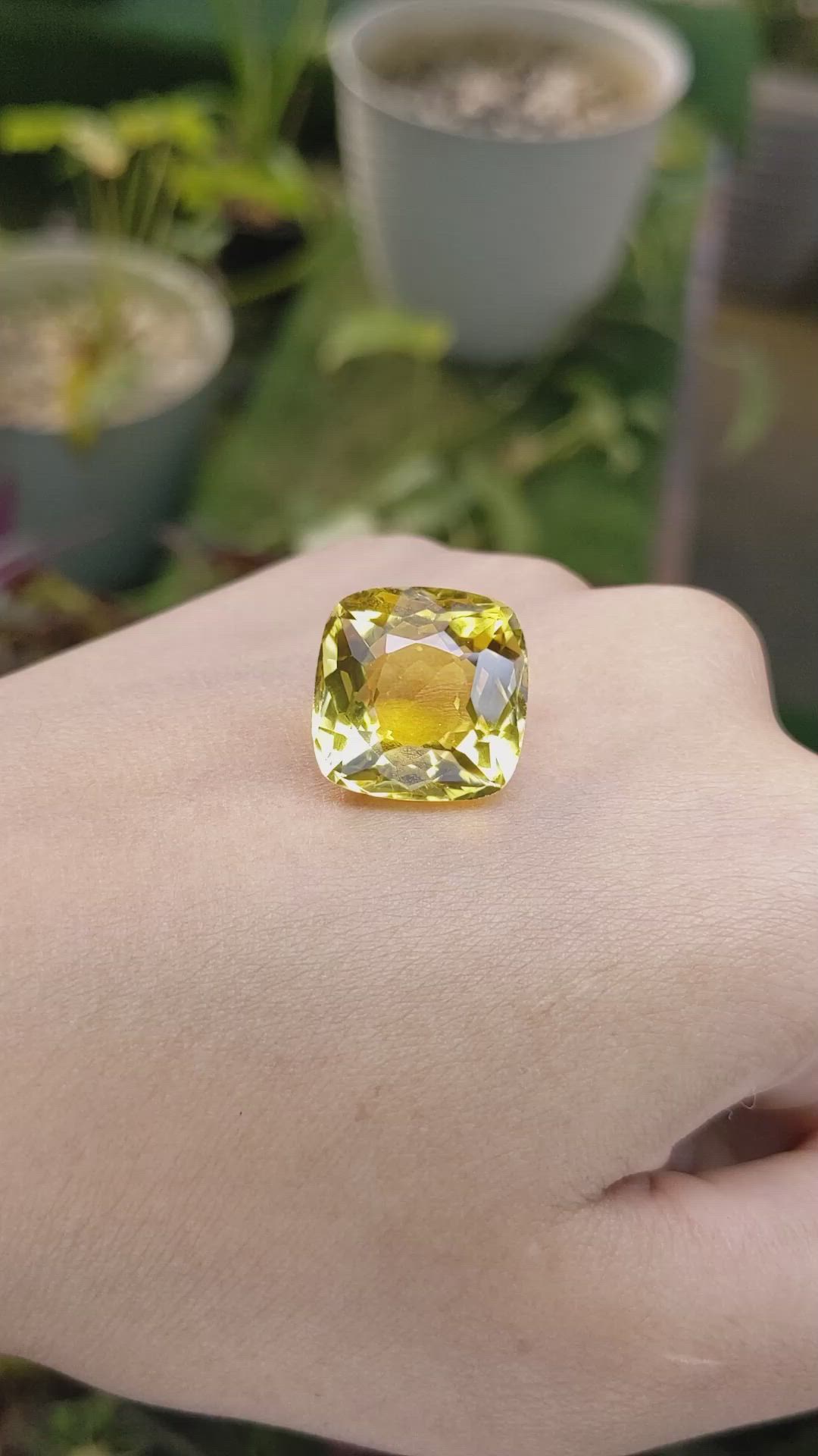 19.62 Ct. Citrine from Brazil Size Video