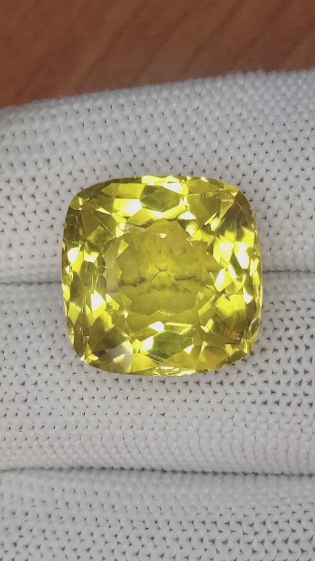 19.62 Ct. Citrine from Brazil Size Video
