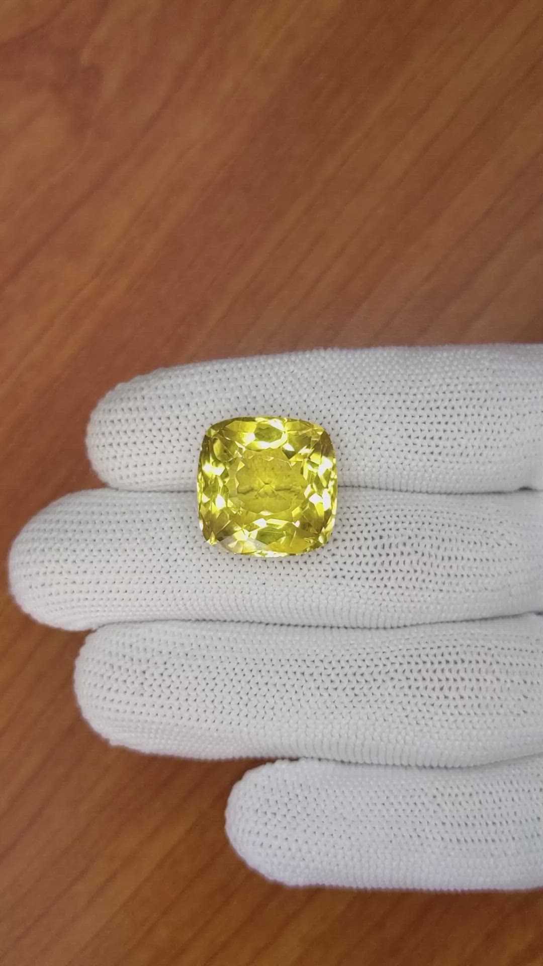19.62 Ct. Citrine from Brazil Size Video