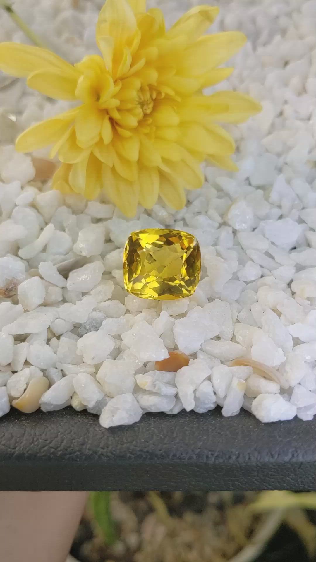 17.32 Ct. Citrine from Brazil Size Video