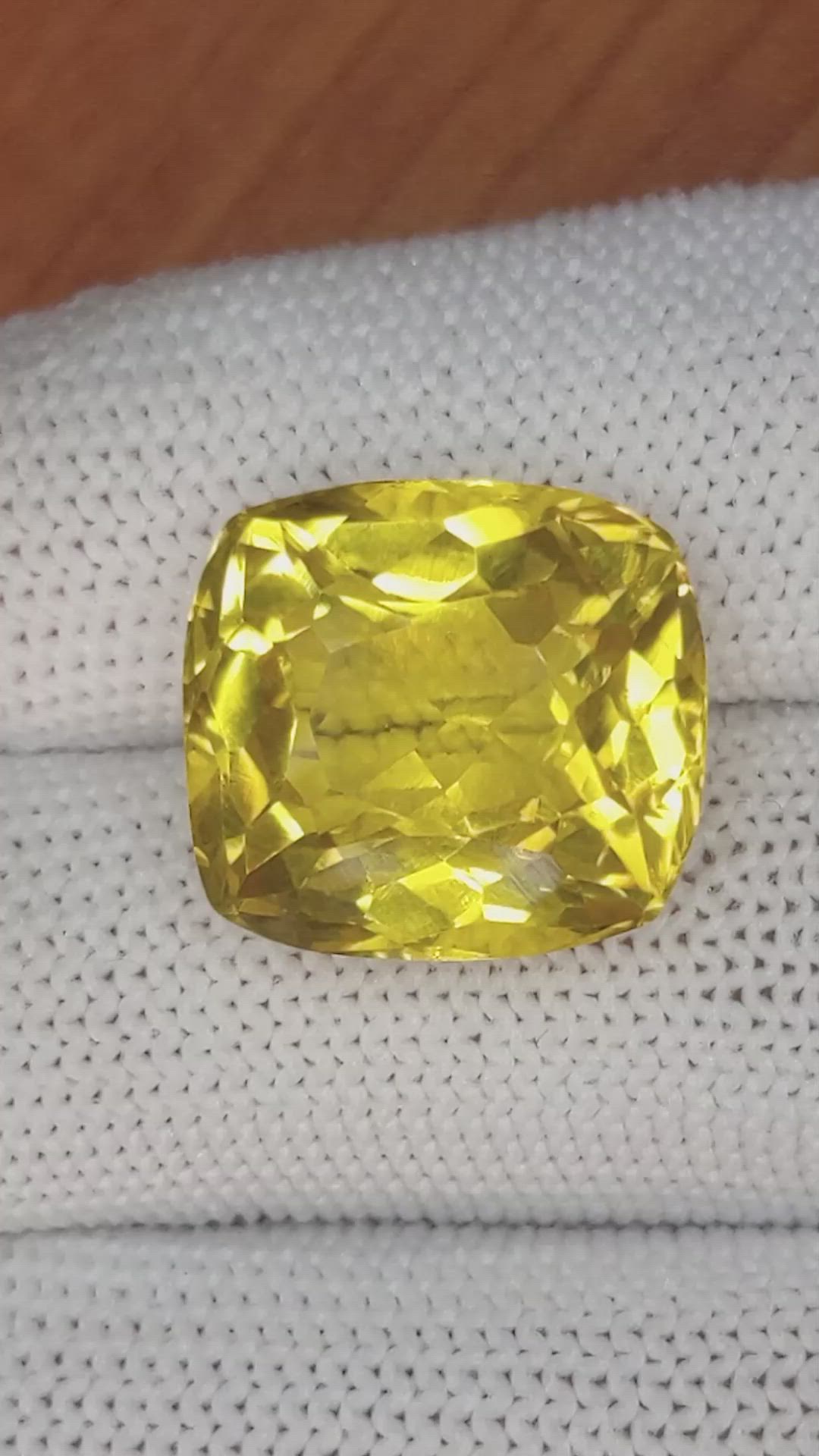17.32 Ct. Citrine from Brazil Size Video