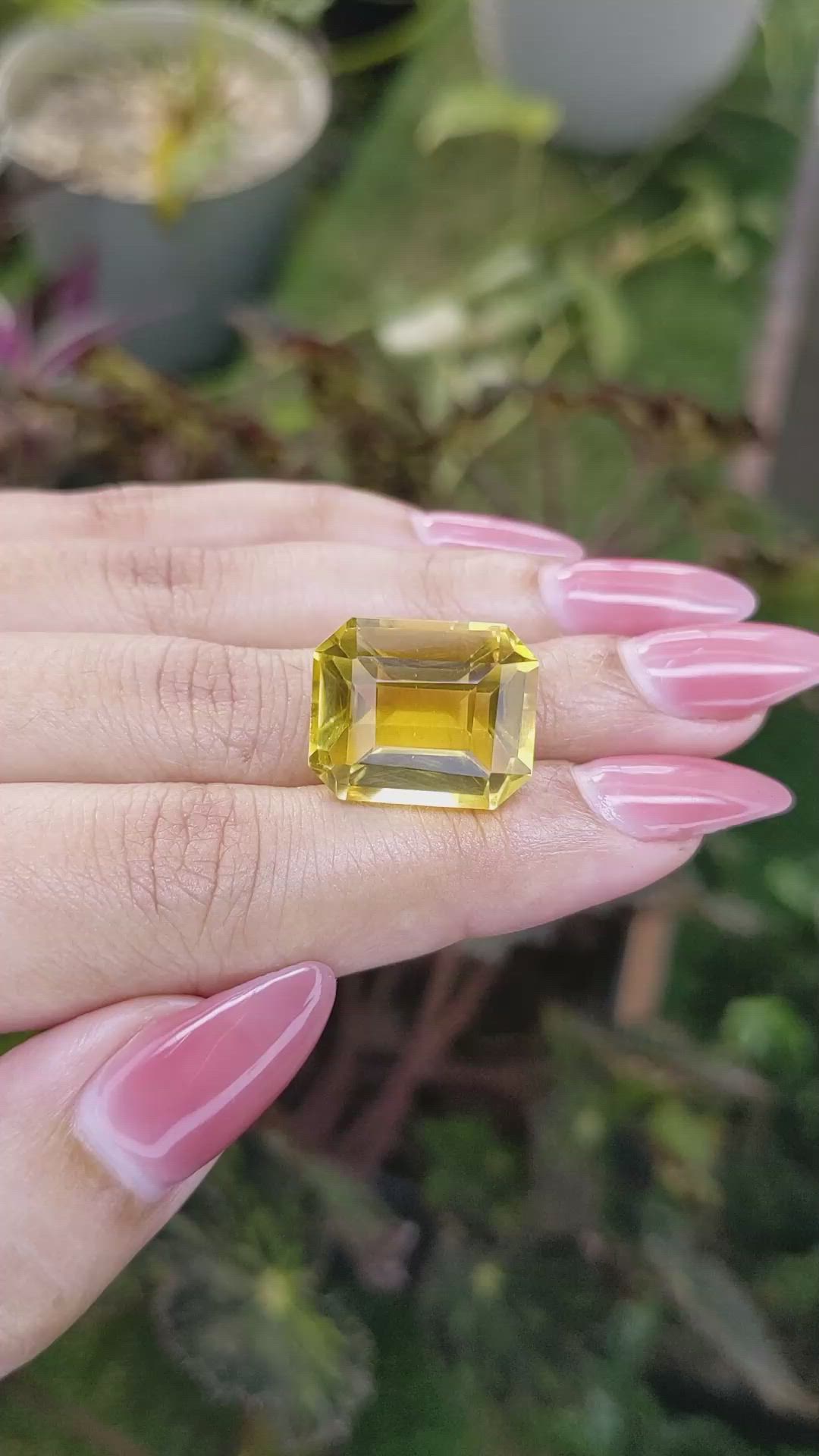 20.96 Ct. Citrine from Brazil Size Video