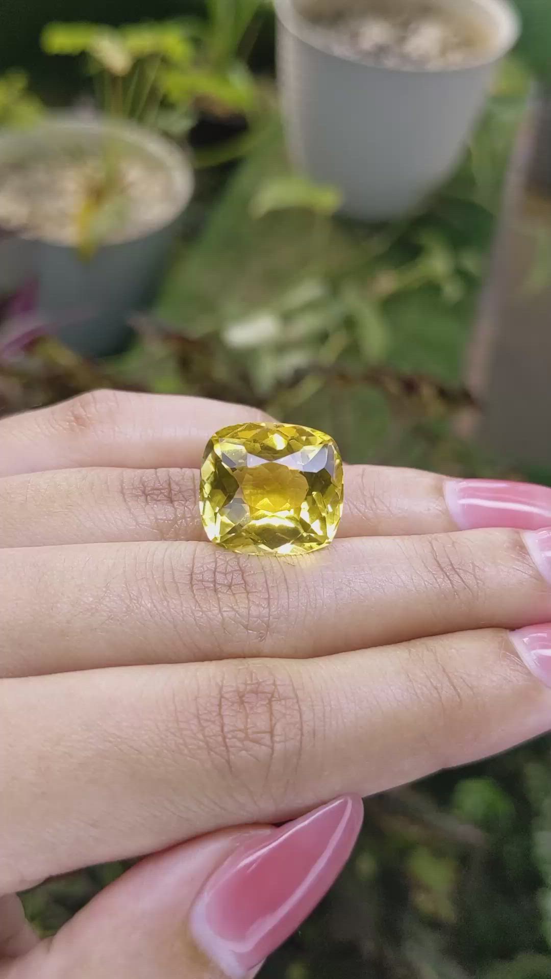 18.53 Ct. Citrine from Brazil Size Video