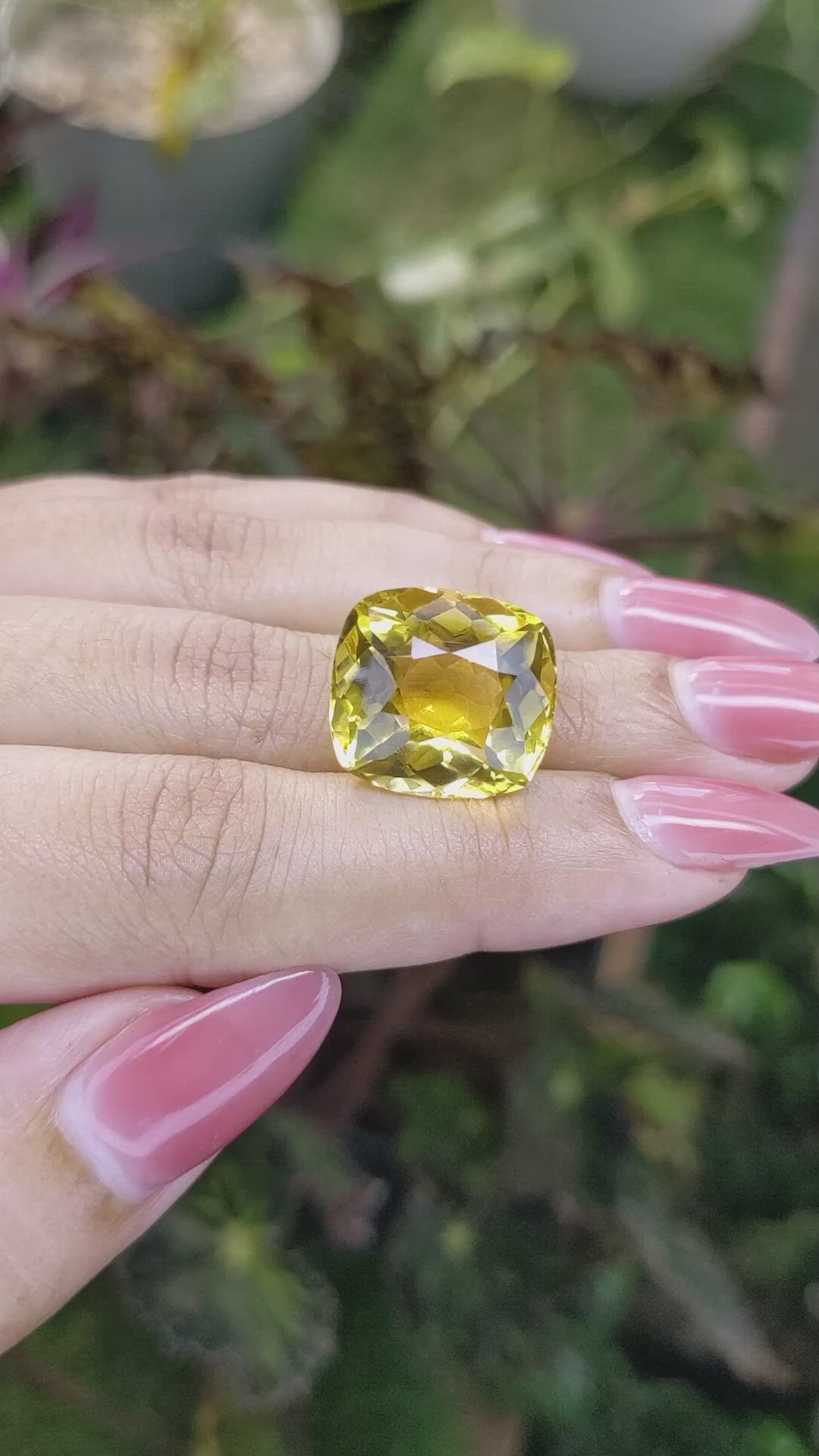 18.53 Ct. Citrine from Brazil Size Video
