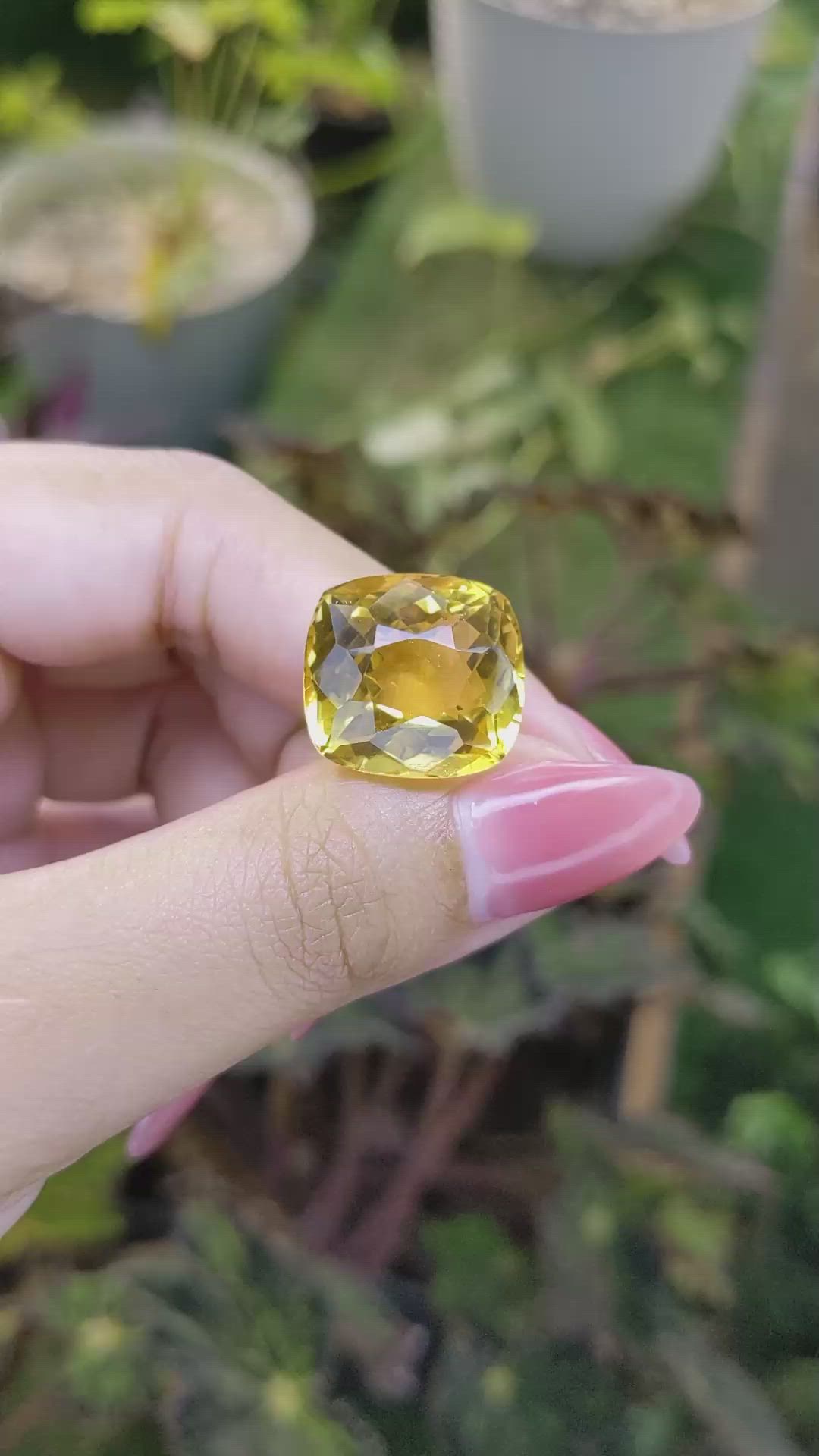 18.53 Ct. Citrine from Brazil Size Video