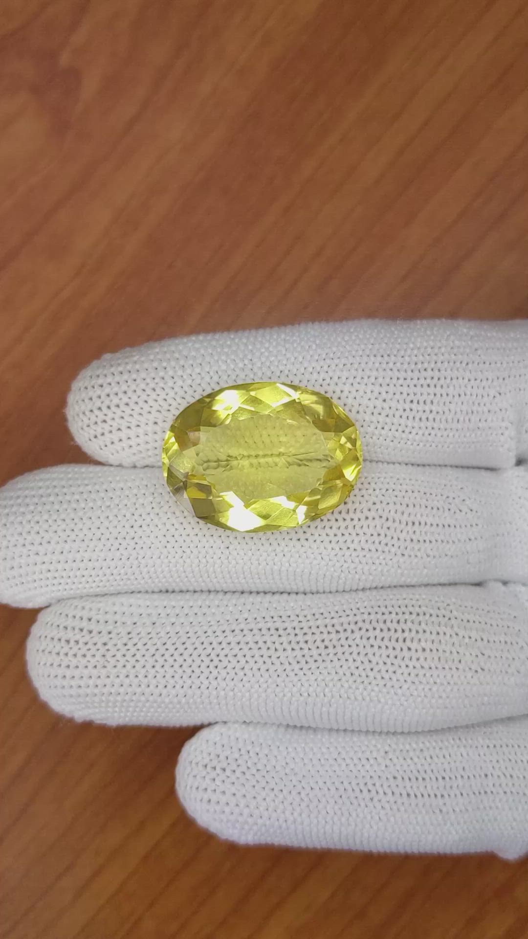 25.87 Ct. Citrine from Brazil Size Video