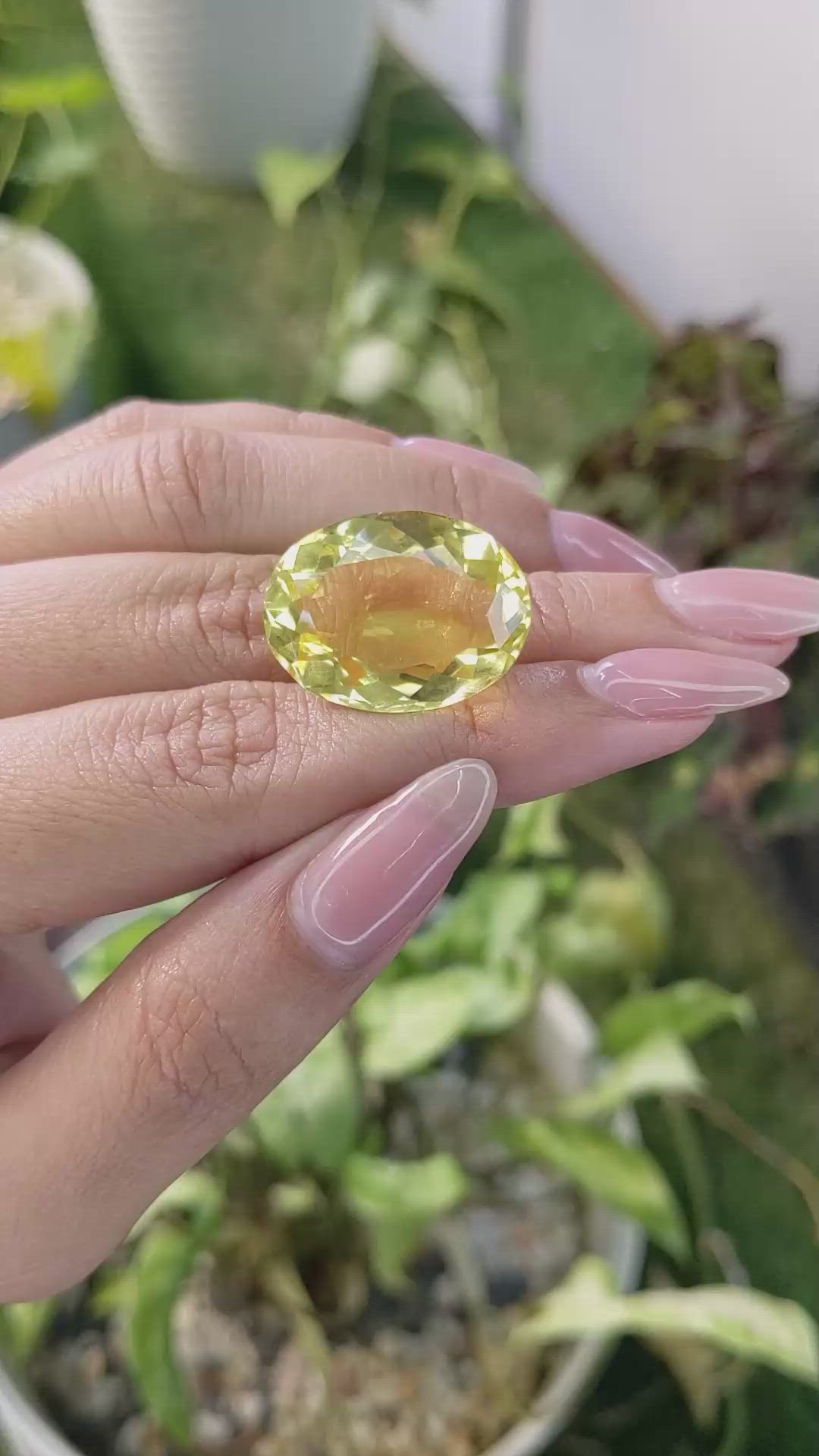 25.87 Ct. Citrine from Brazil Size Video