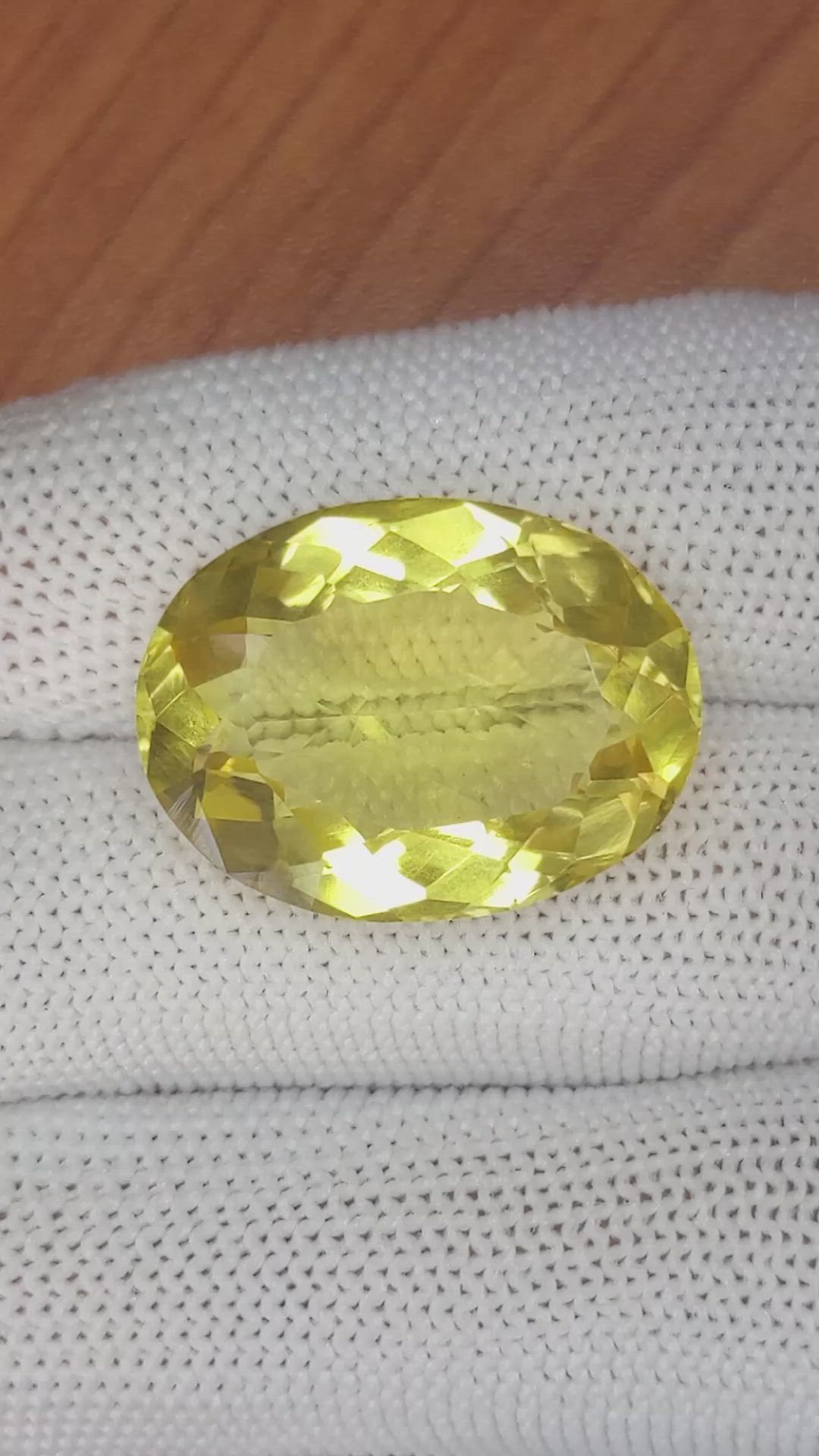 25.87 Ct. Citrine from Brazil Size Video