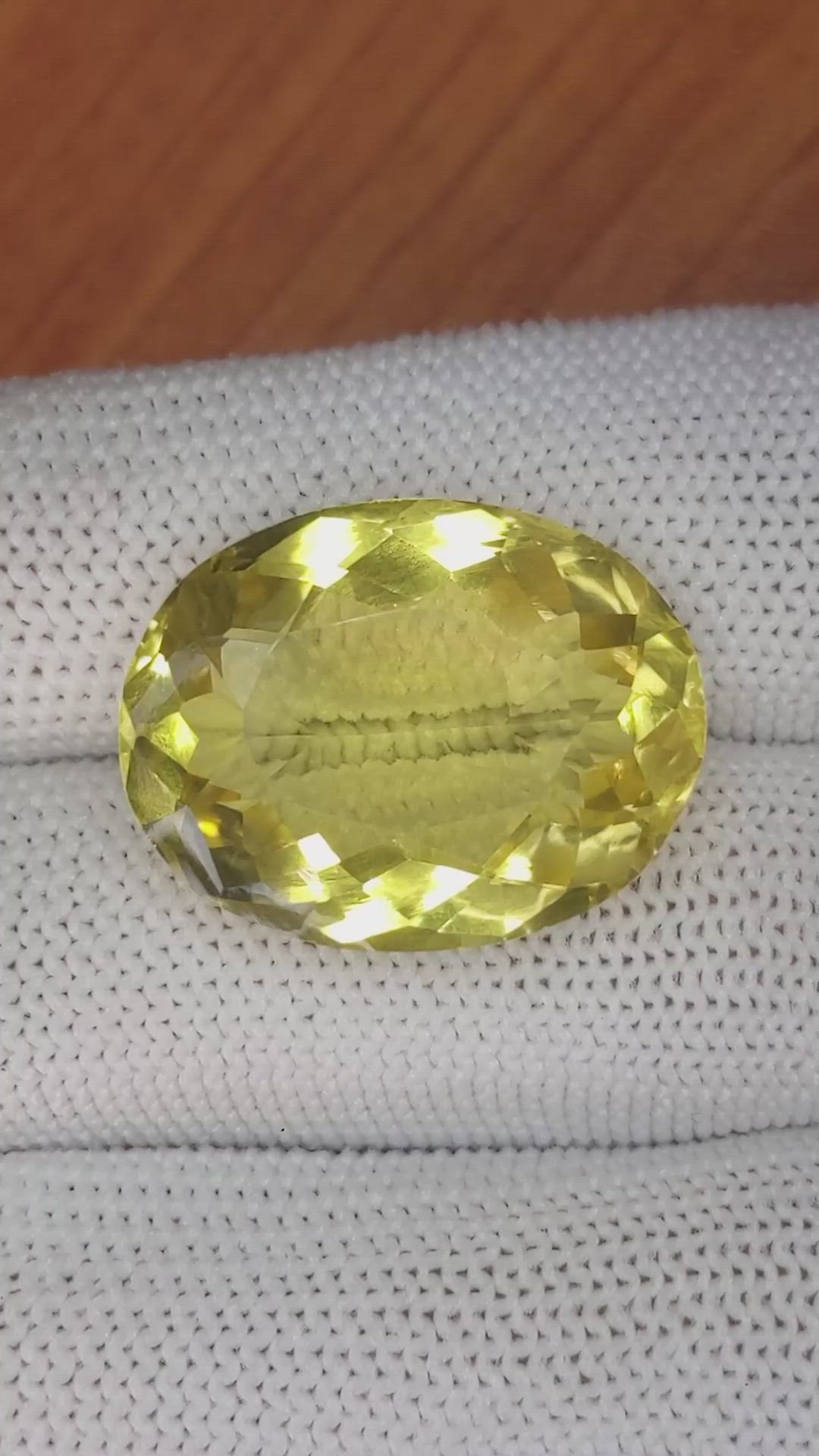 24.36 Ct. Citrine from Brazil Size Video