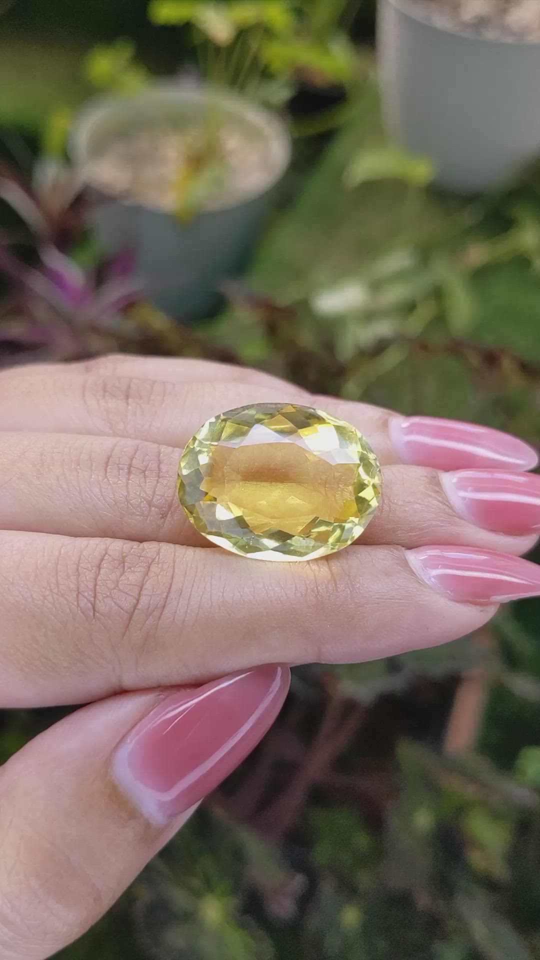 24.36 Ct. Citrine from Brazil Size Video