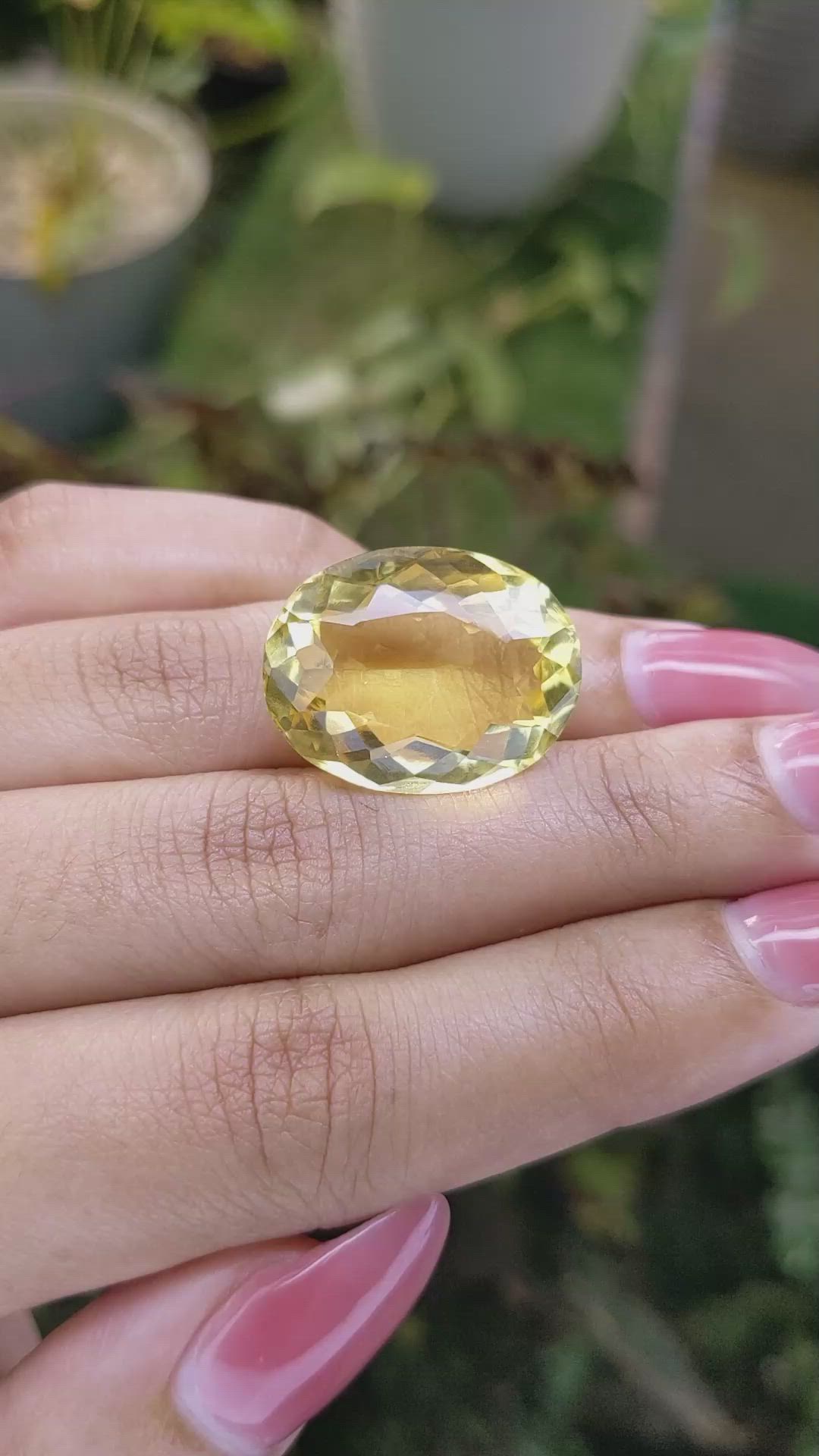 24.36 Ct. Citrine from Brazil Size Video