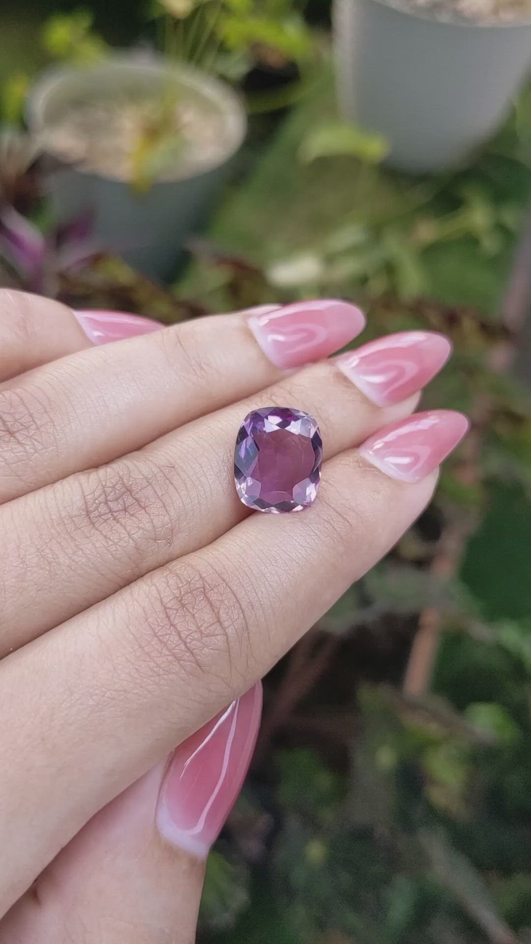 5.25 Ct. Ametrine from Ceylon (Sri Lanka) Size Video