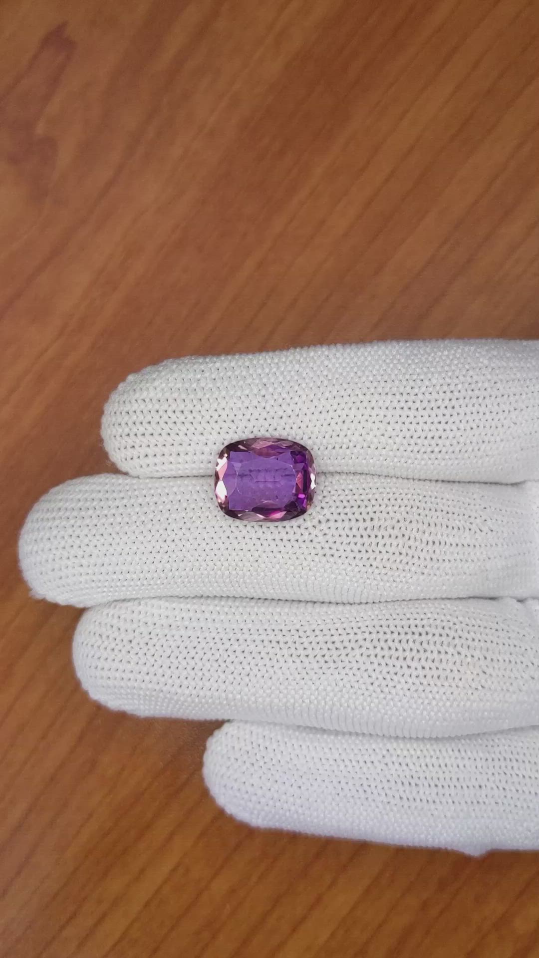 5.25 Ct. Ametrine from Ceylon (Sri Lanka) Size Video