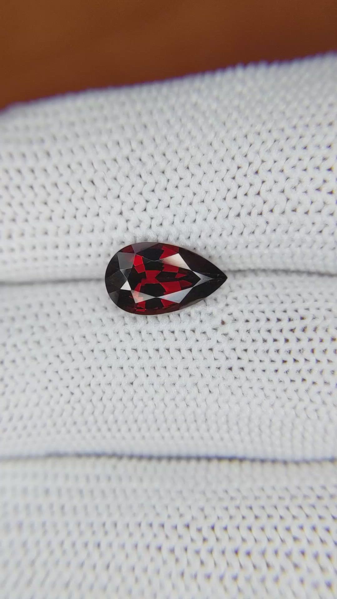 2.05 Ct. Almandine Garnet from Ceylon (Sri Lanka) Size Video