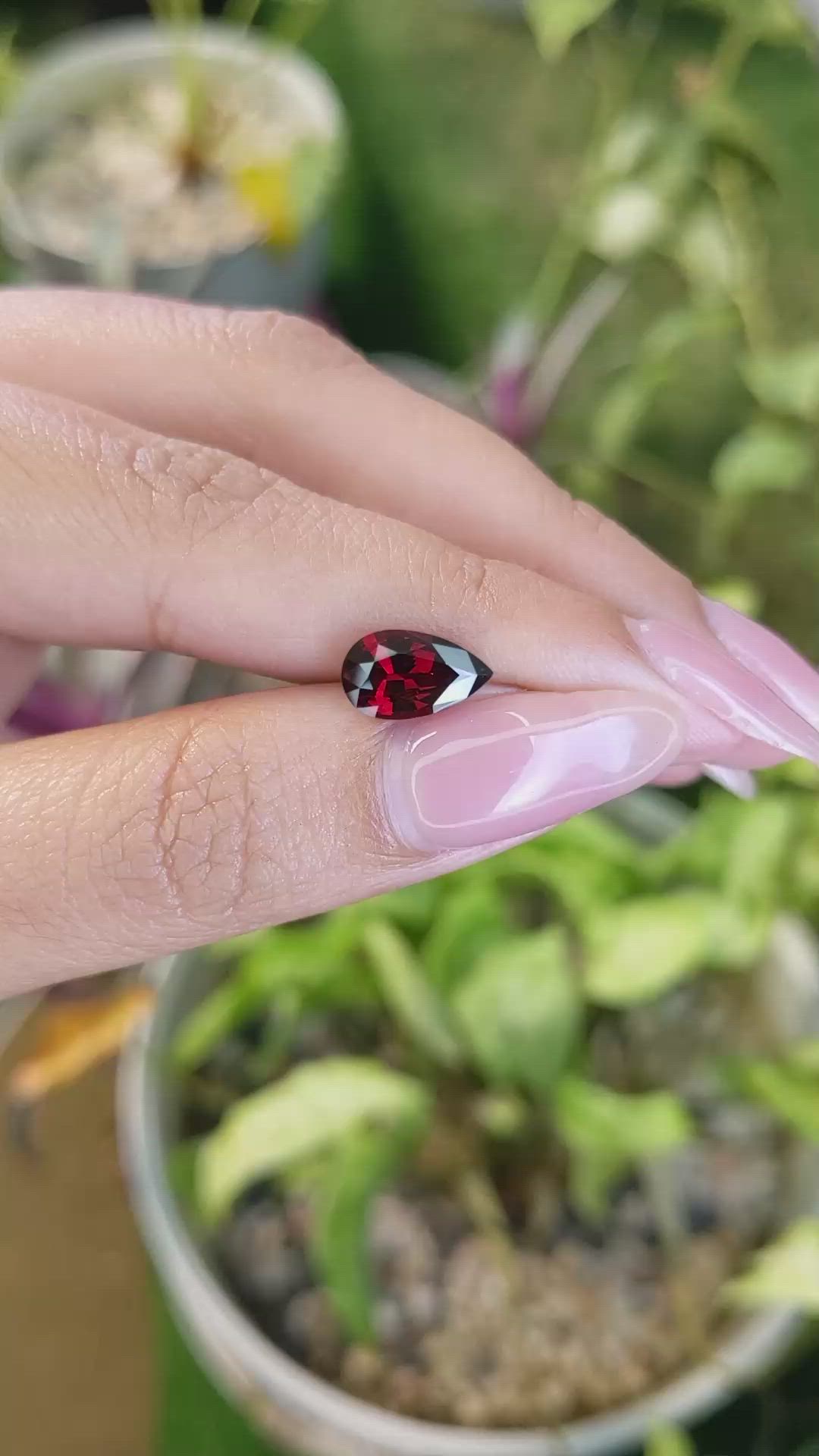 2.05 Ct. Almandine Garnet from Ceylon (Sri Lanka) Size Video