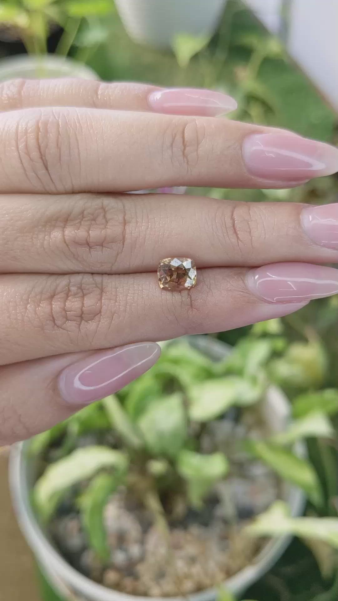 2.25 Ct. Zircon from Ceylon (Sri Lanka) Size Video