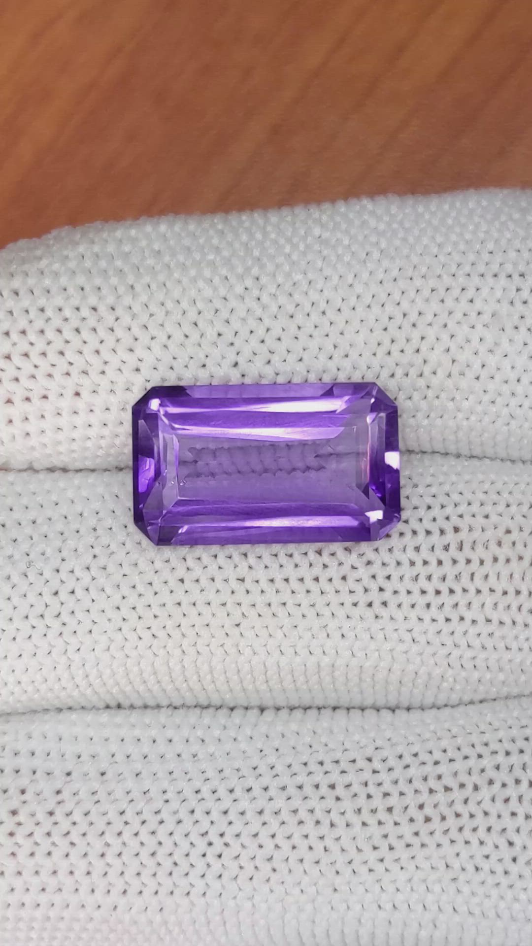 9.53 Ct. Amethyst from Brazil Size Video