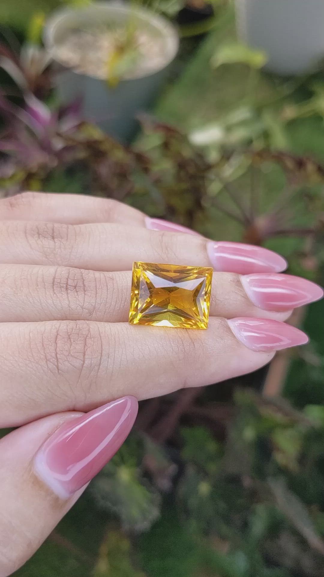 14.30 Ct. Citrine from Ceylon (Sri Lanka) Size Video