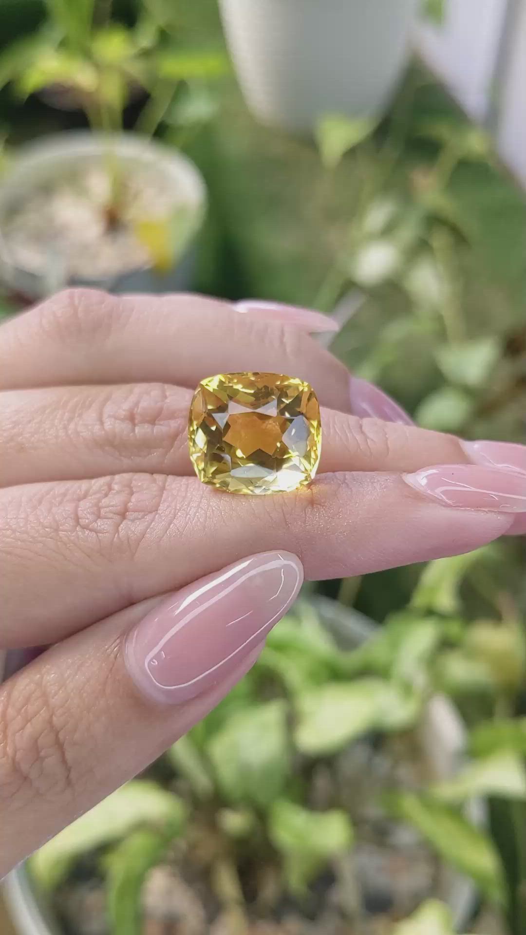 13.86 Ct. Citrine from Brazil Size Video