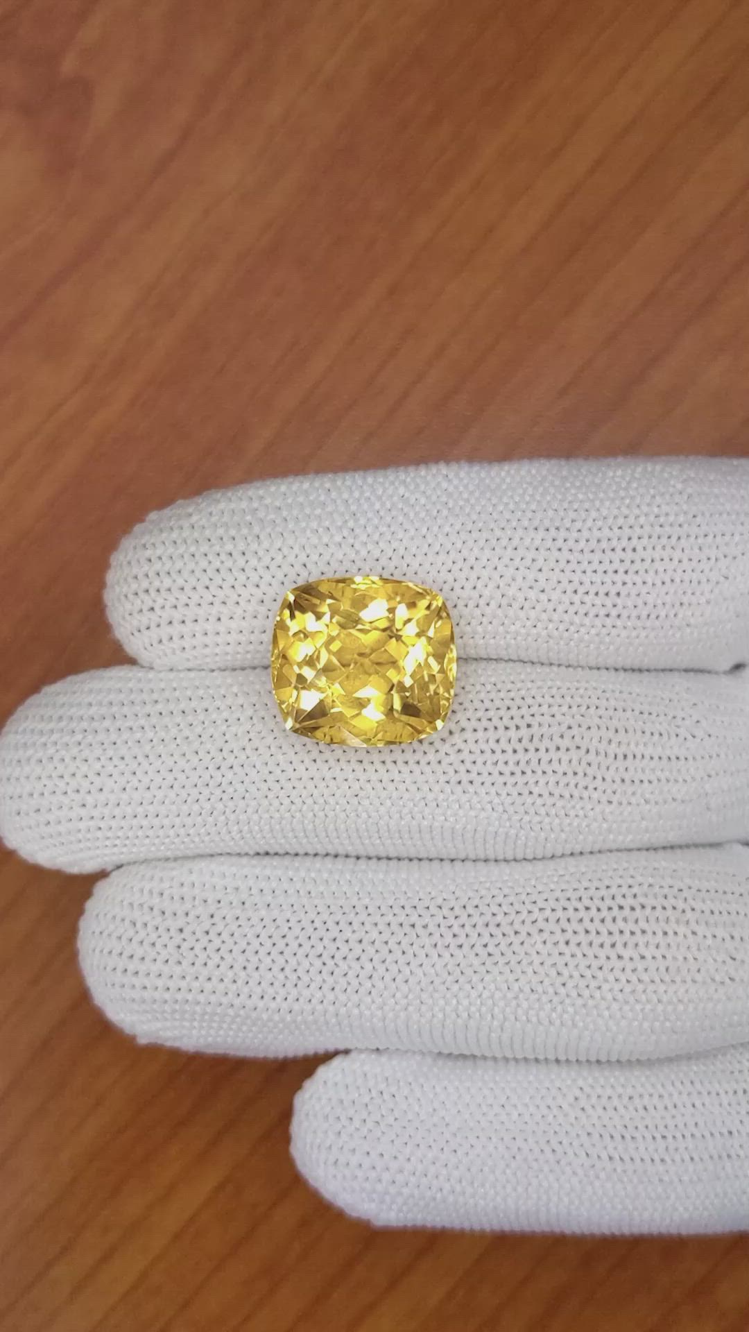 13.86 Ct. Citrine from Brazil Size Video