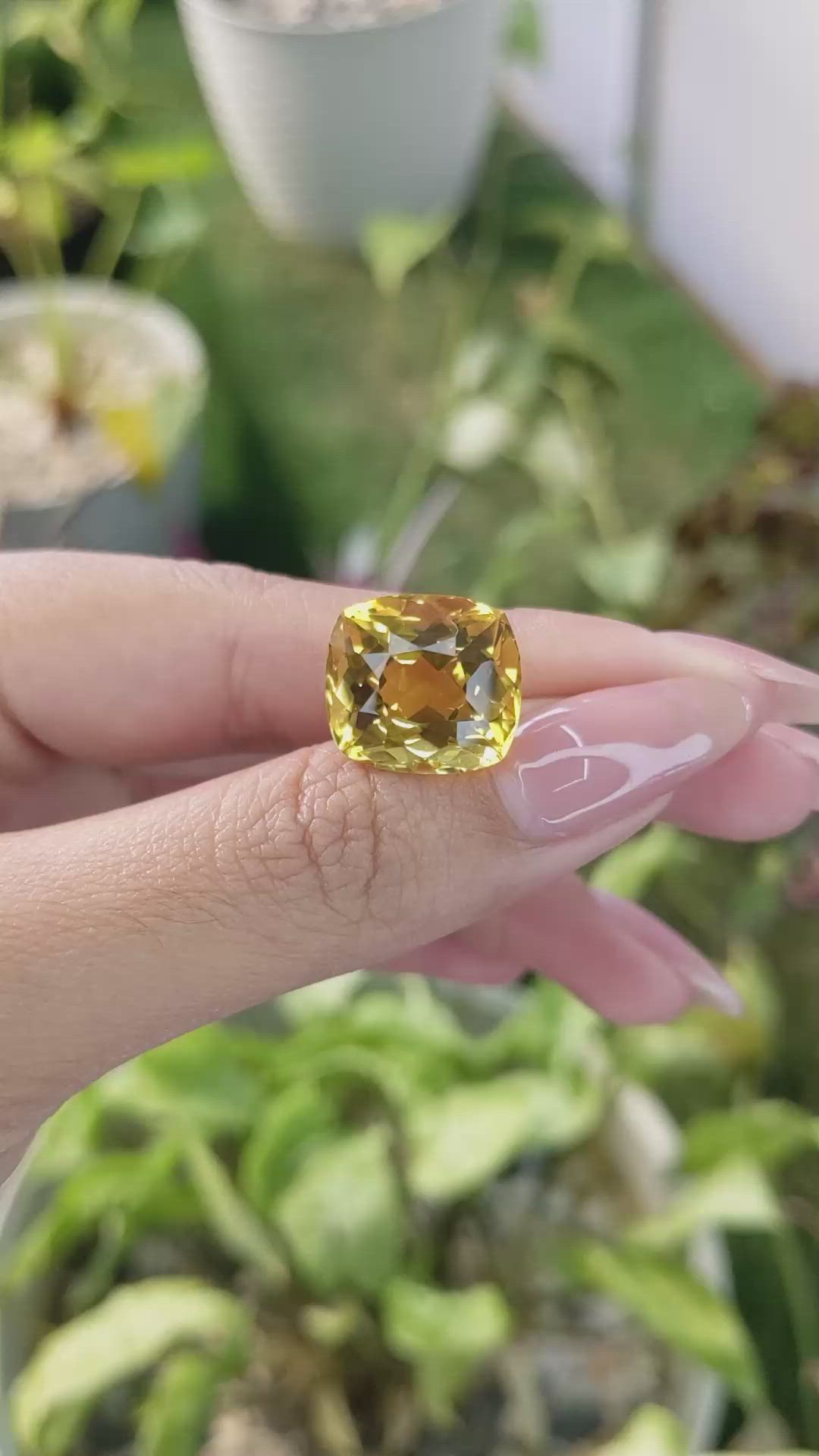 13.86 Ct. Citrine from Brazil Size Video