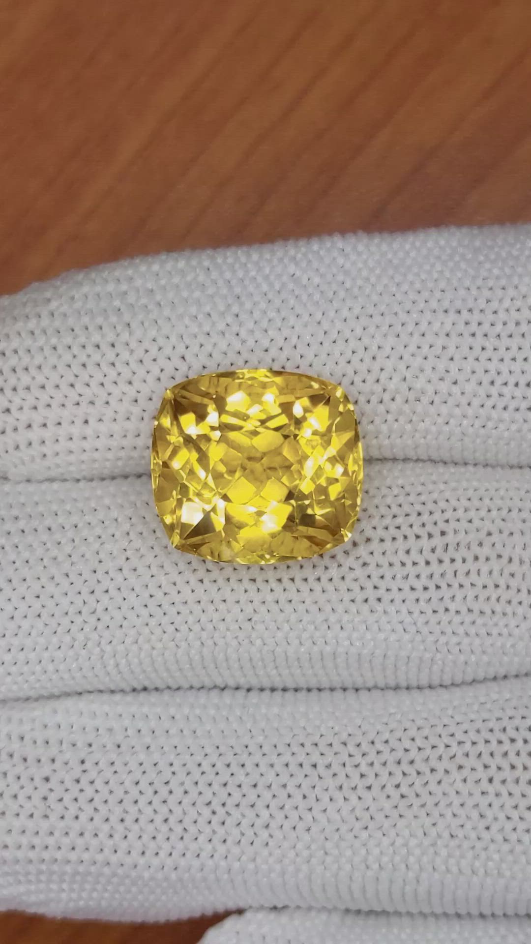 13.86 Ct. Citrine from Brazil Size Video
