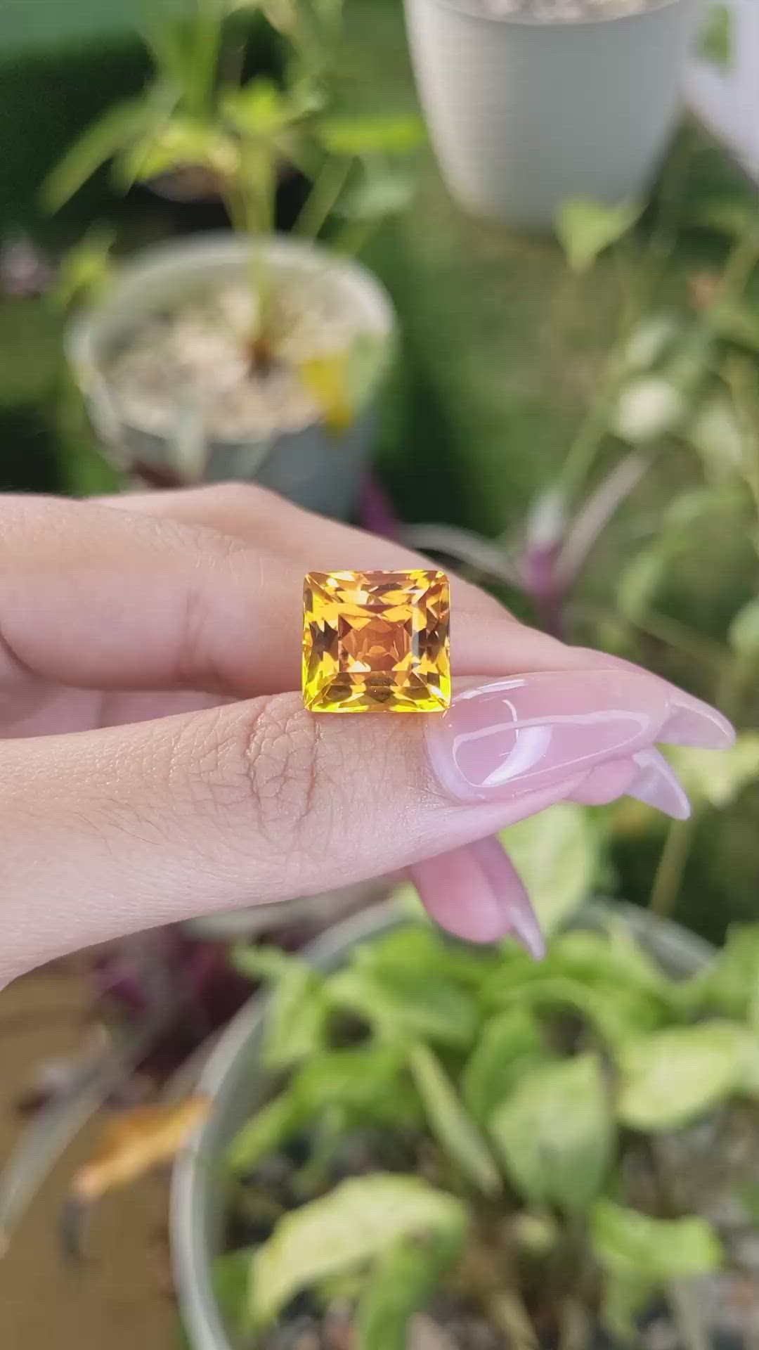 12.59 Ct. Citrine from Brazil Size Video