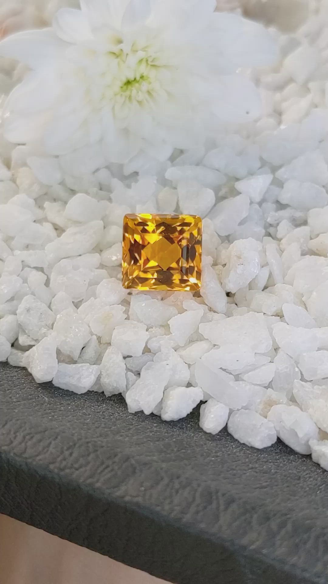 12.59 Ct. Citrine from Brazil Size Video
