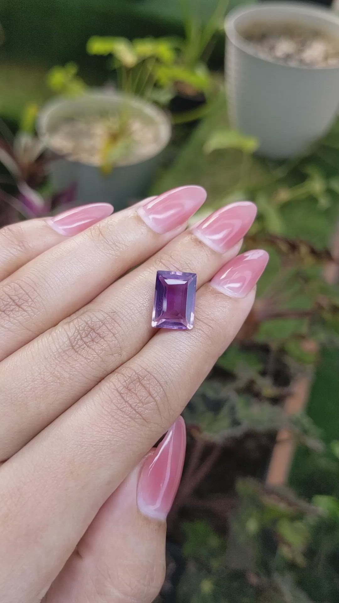 5.03 Ct. Ametrine from Ceylon (Sri Lanka) Size Video
