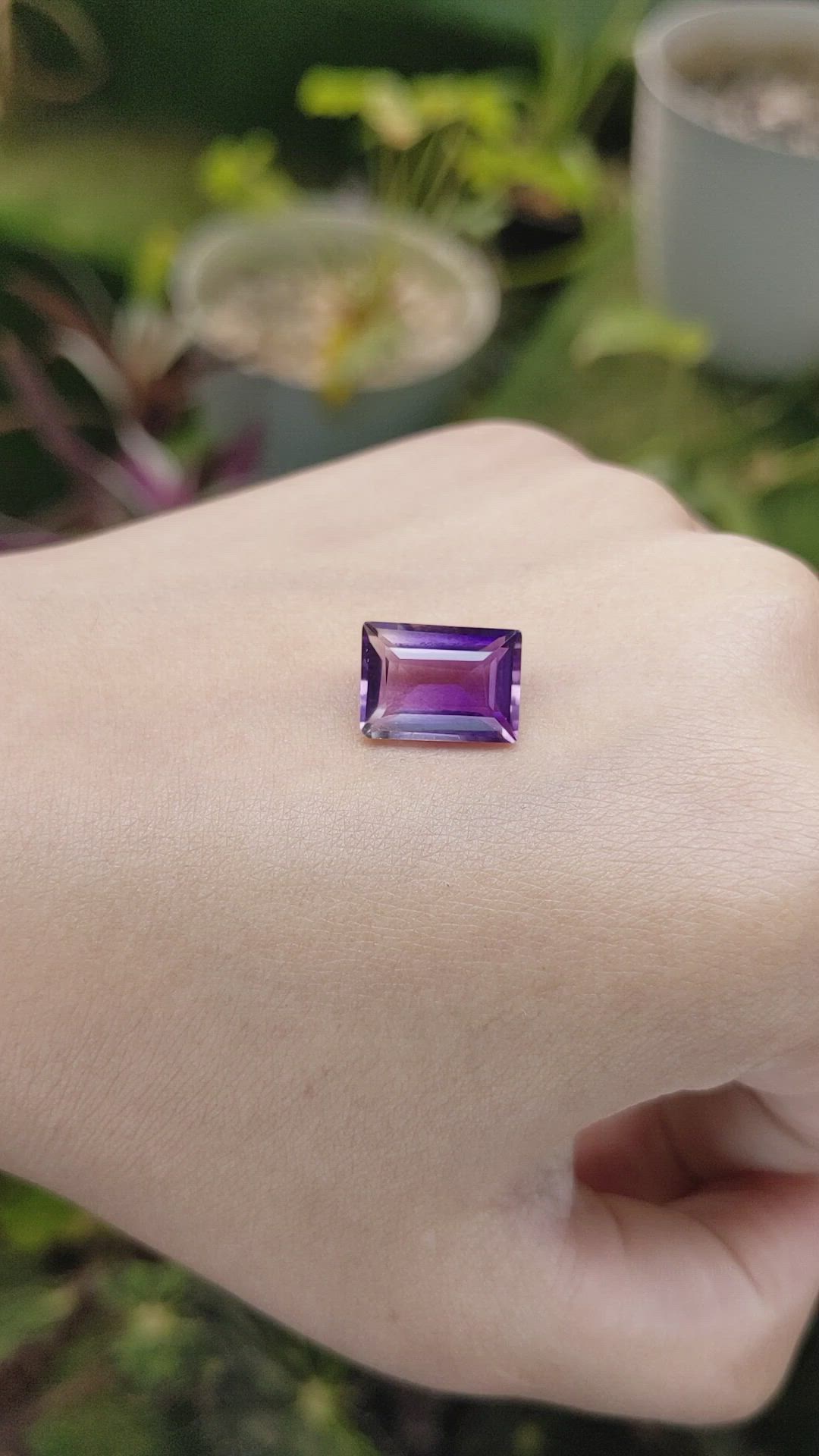 5.03 Ct. Ametrine from Ceylon (Sri Lanka) Size Video