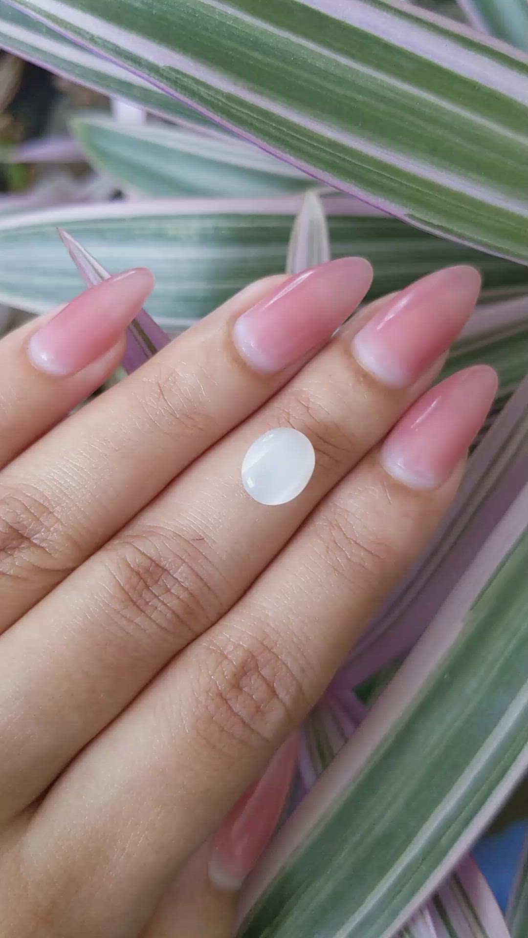 2.61 Ct. Cabochon Moonstone from Ceylon (Sri Lanka) Size Video