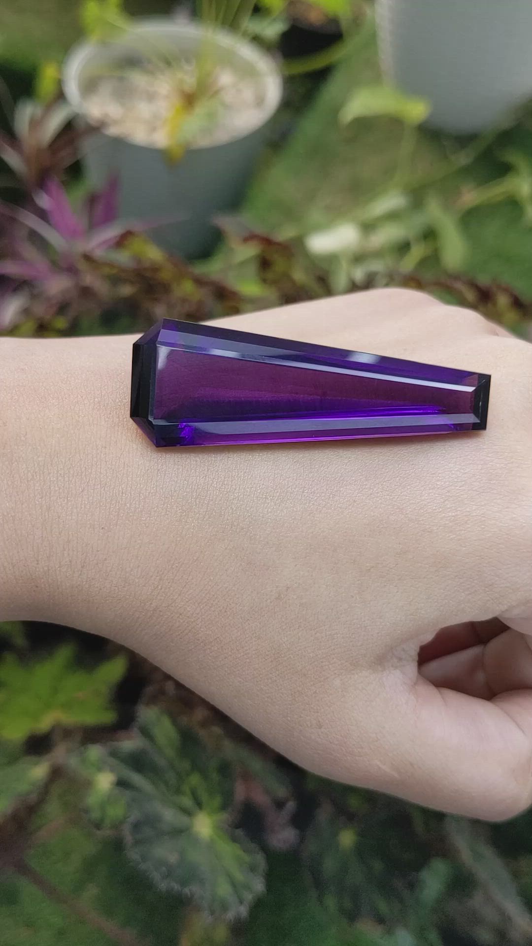 69.51 Ct. Amethyst from Ceylon (Sri Lanka) Size Video