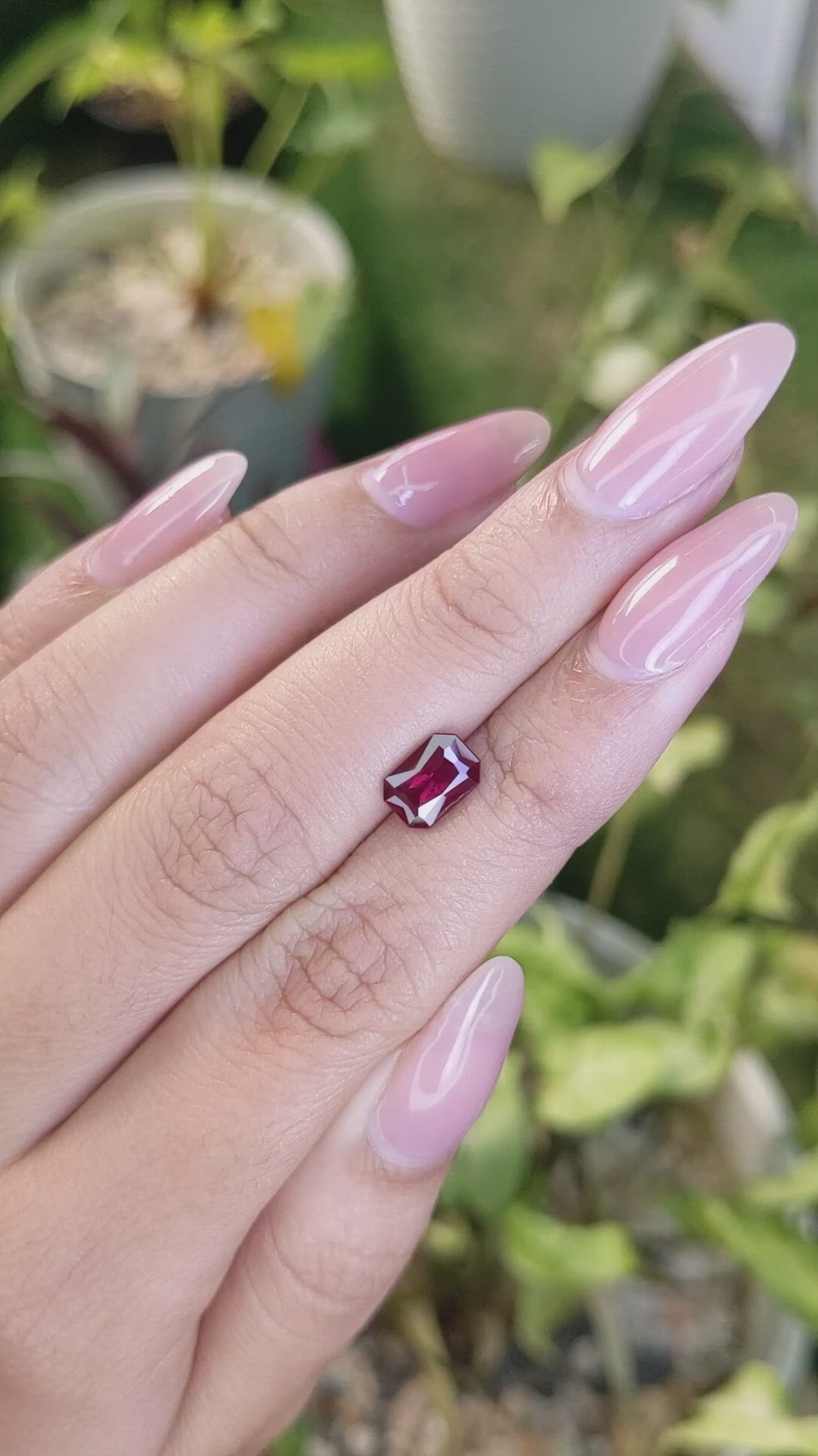 1.64 Ct. Rhodolite Garnet from Ceylon (Sri Lanka) Size Video