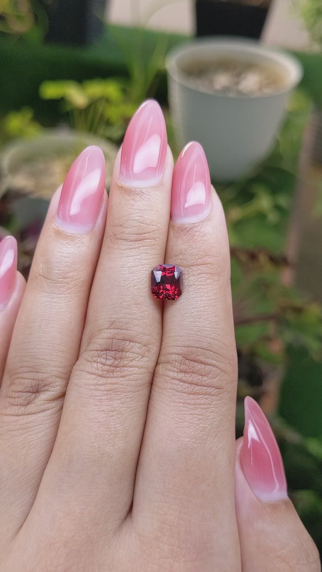 1.98 Ct. Rhodolite Garnet from Ceylon (Sri Lanka) Size Video