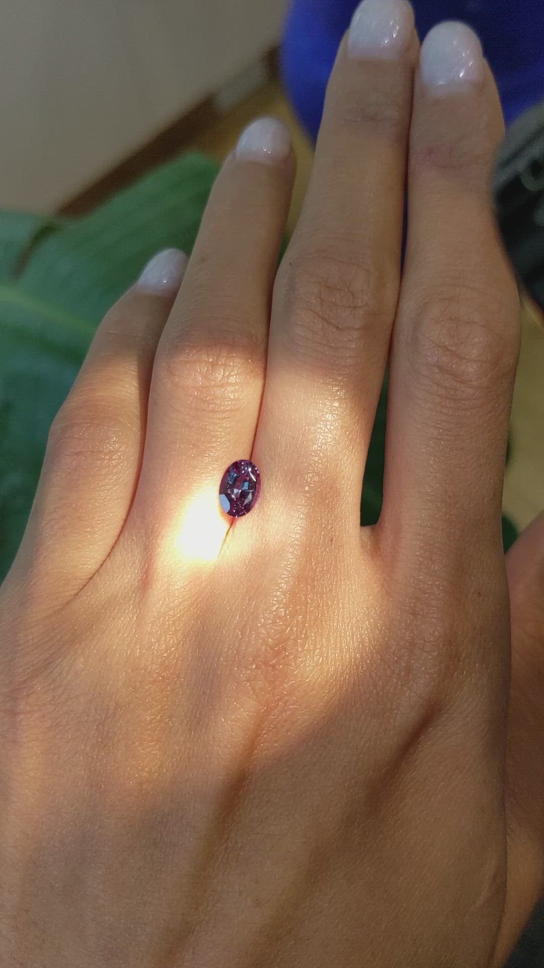 1.00 Ct. Alexandrite from Brazil Size Video