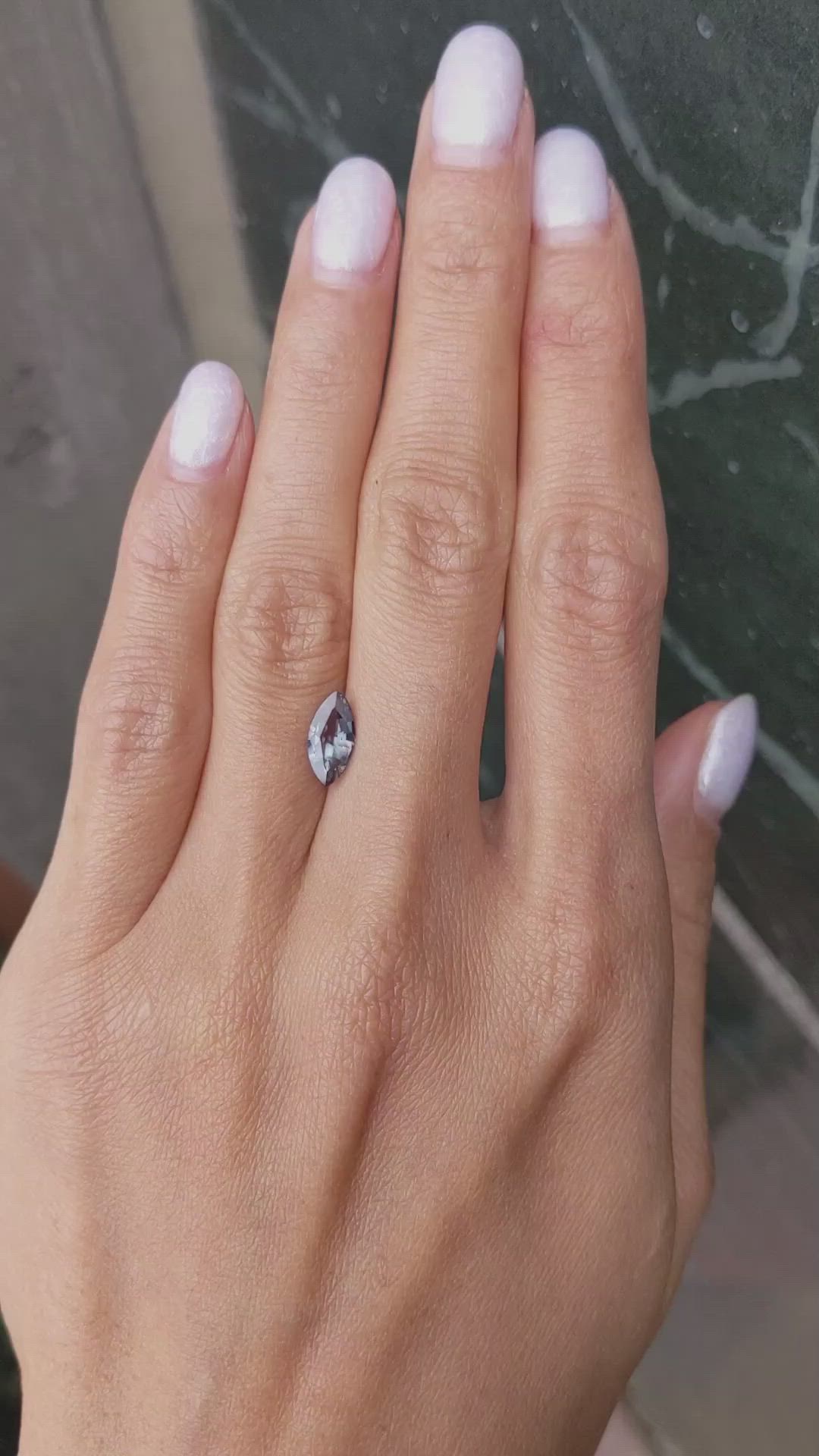 1.04 Ct. Alexandrite from Brazil Size Video