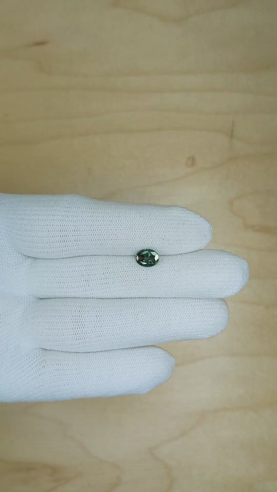 1.17 Ct. Alexandrite from Brazil Size Video