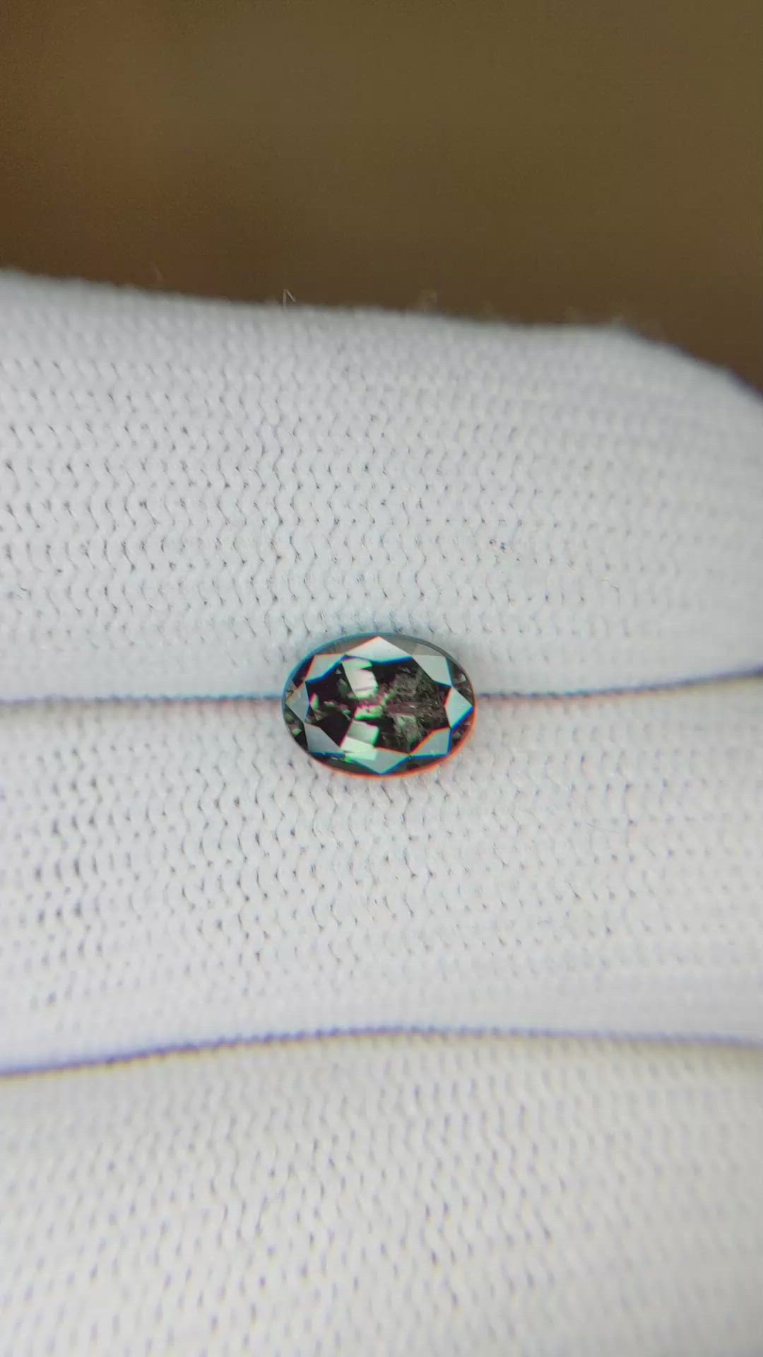 1.17 Ct. Alexandrite from Brazil Size Video