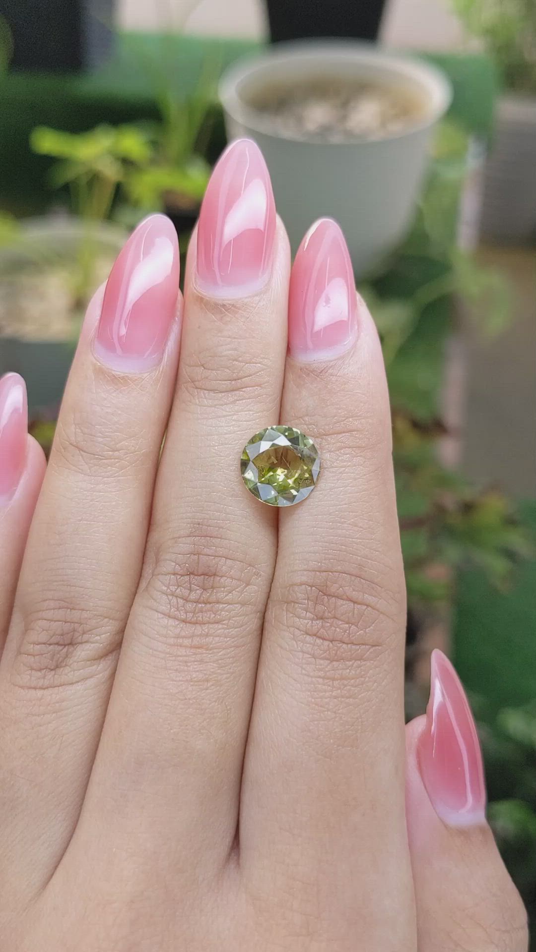 3.25 Ct. Chrysoberyl from Ceylon (Sri Lanka) Size Video