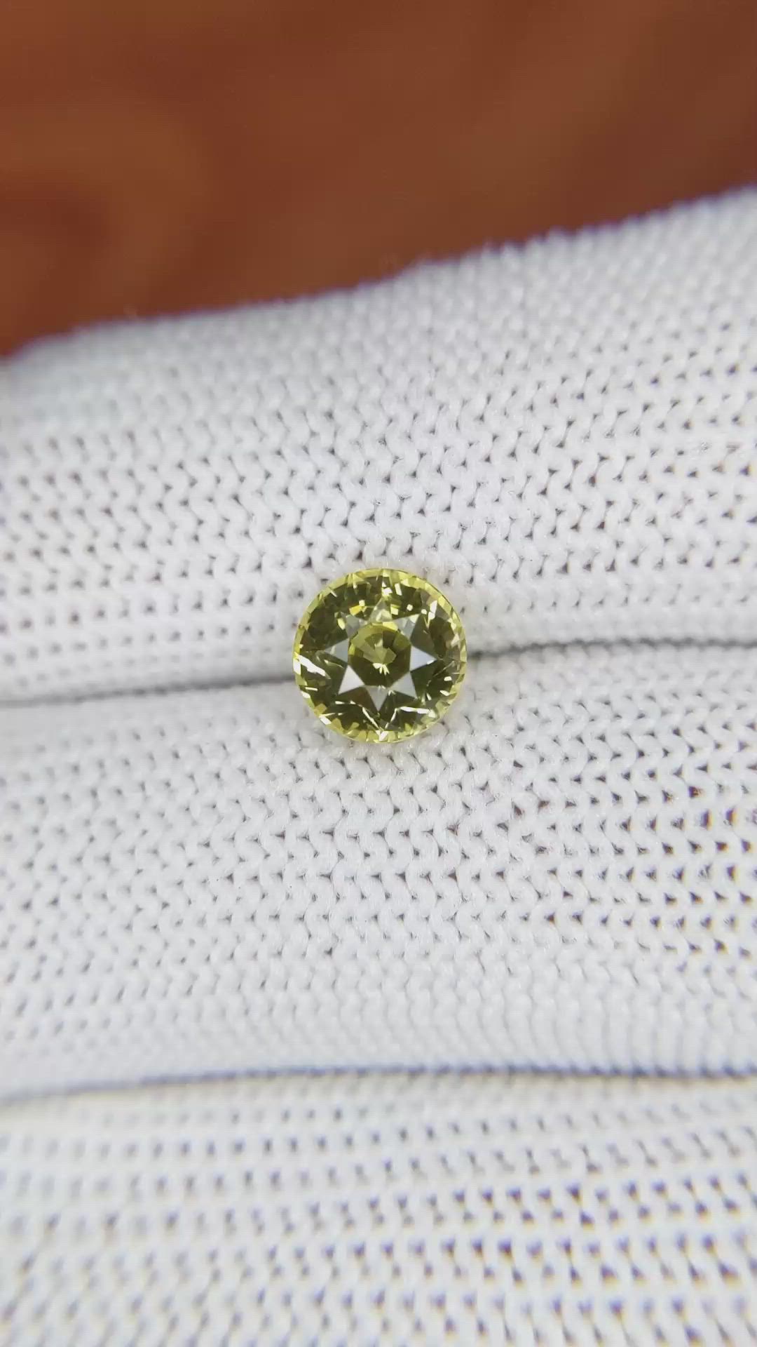 2.06 Ct. Chrysoberyl from Ceylon (Sri Lanka) Size Video