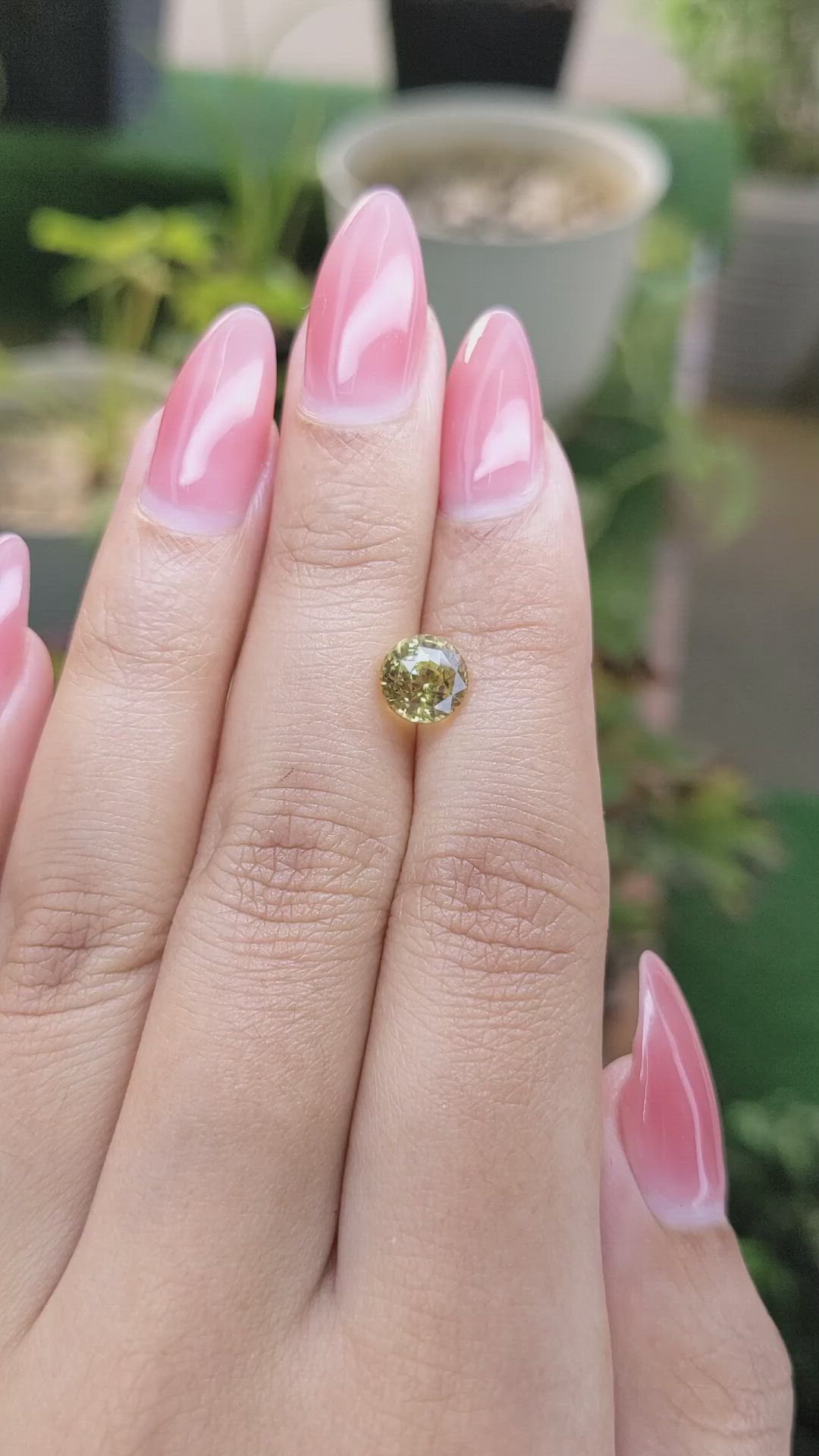 2.06 Ct. Chrysoberyl from Ceylon (Sri Lanka) Size Video