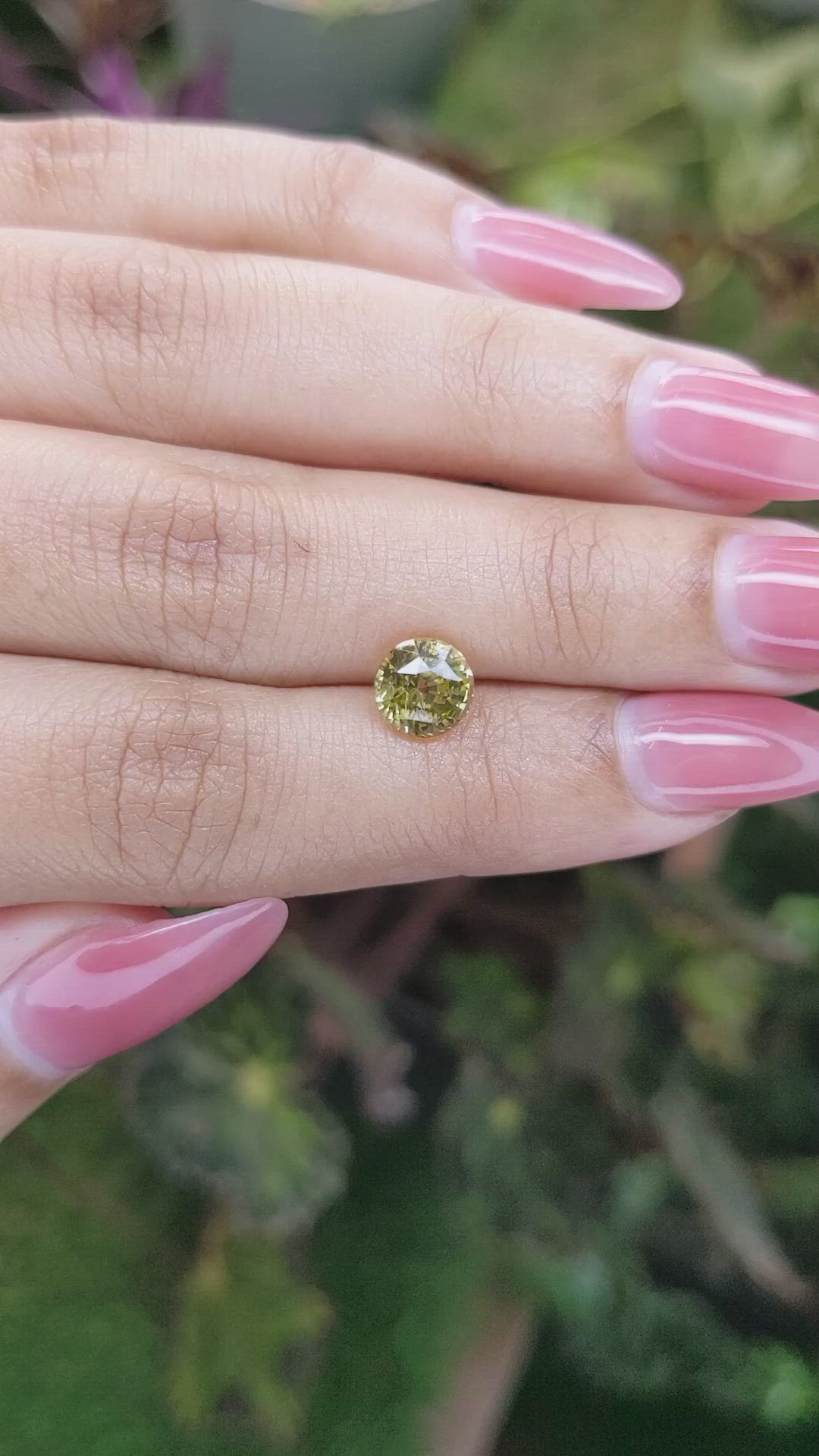 2.06 Ct. Chrysoberyl from Ceylon (Sri Lanka) Size Video