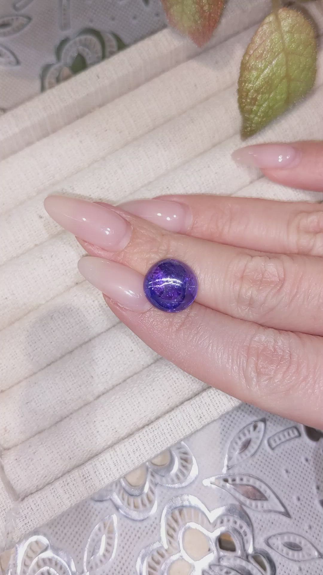 13.71 Ct. Cabochon Tanzanite from Tanzania Size Video