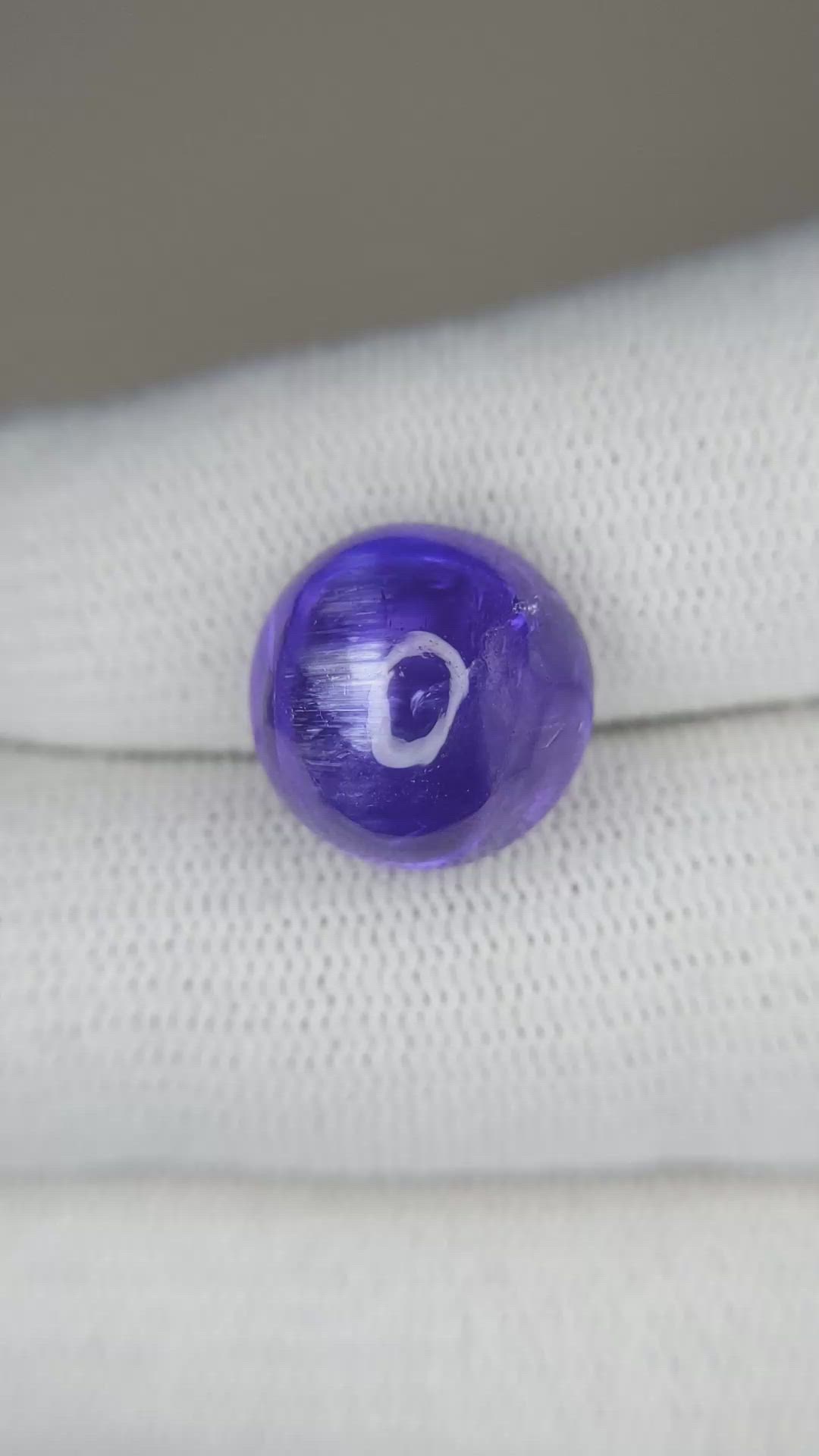 13.71 Ct. Cabochon Tanzanite from Tanzania Size Video