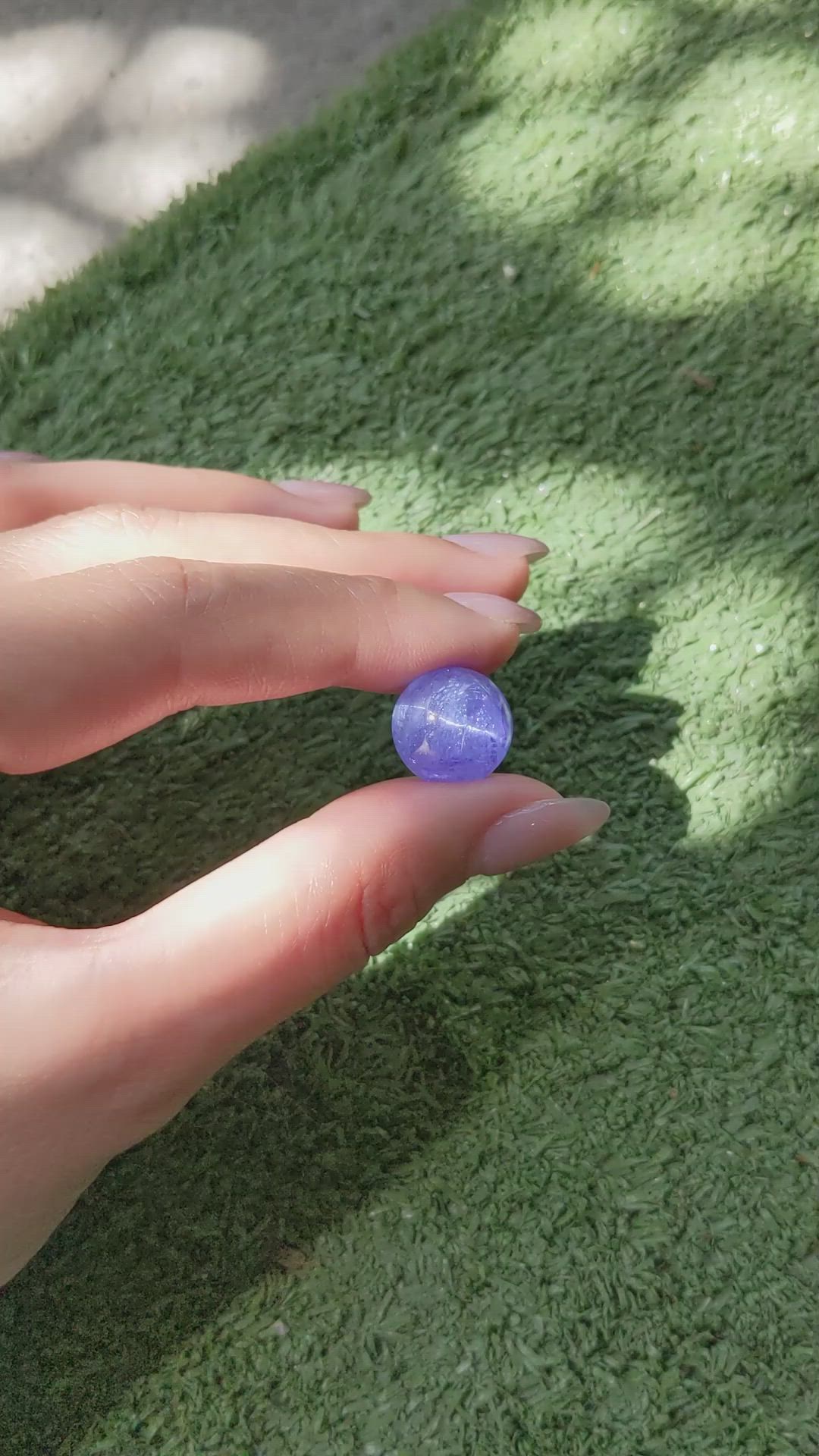 13.62 Ct. Cabochon Tanzanite from Tanzania Size Video