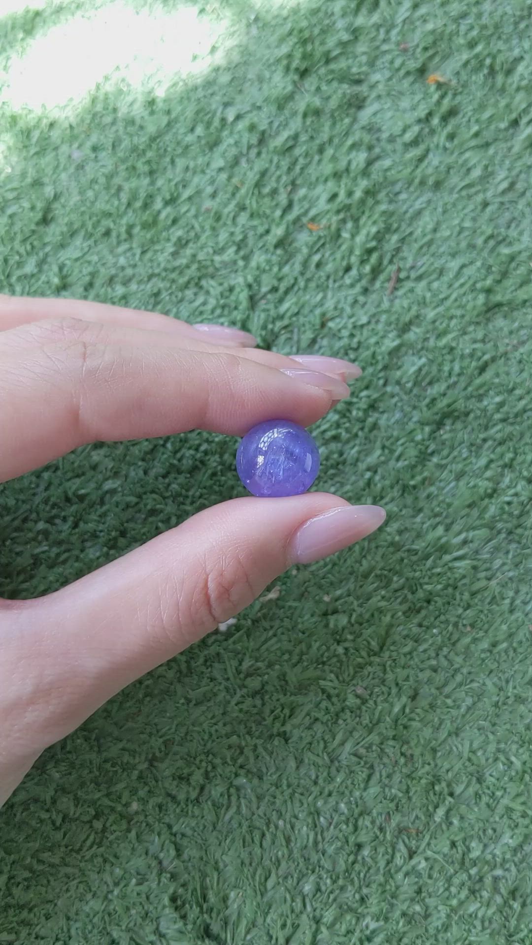 13.62 Ct. Cabochon Tanzanite from Tanzania Size Video