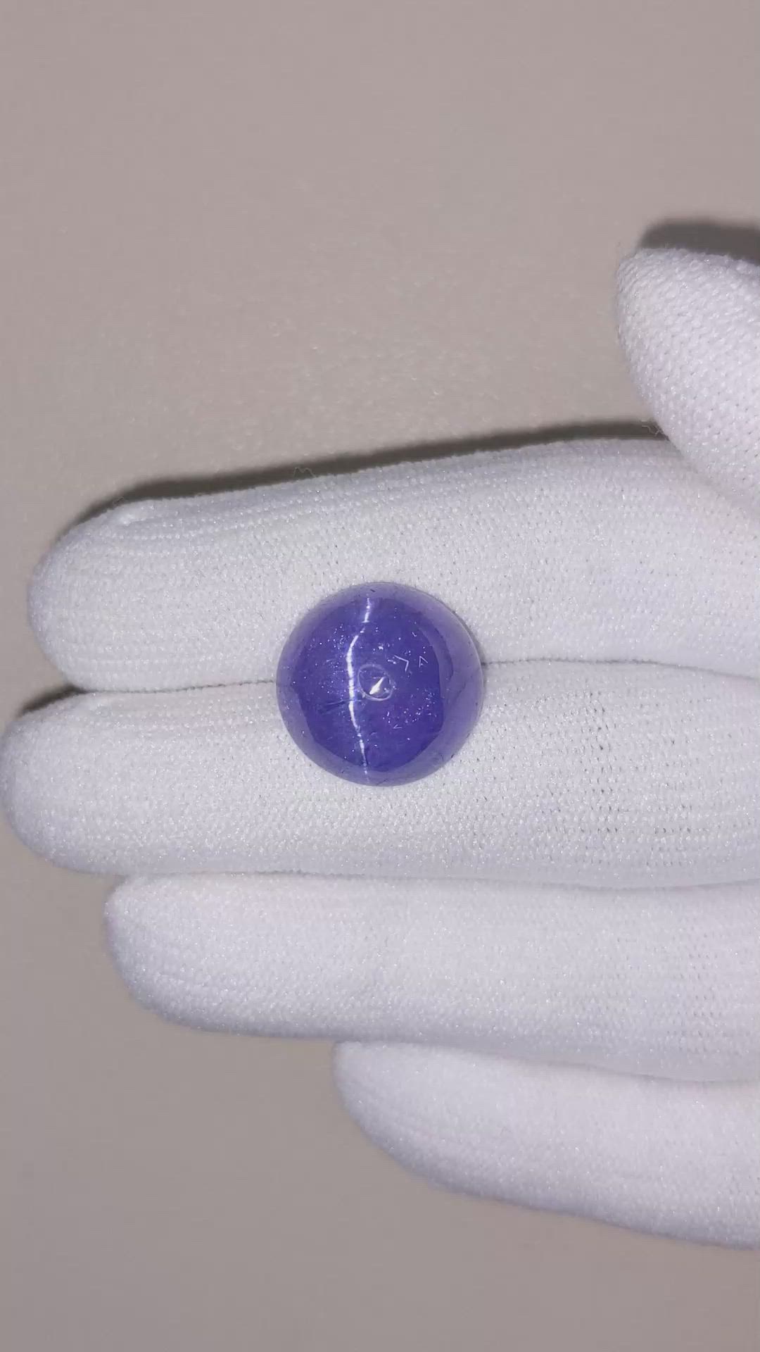 13.62 Ct. Cabochon Tanzanite from Tanzania Size Video