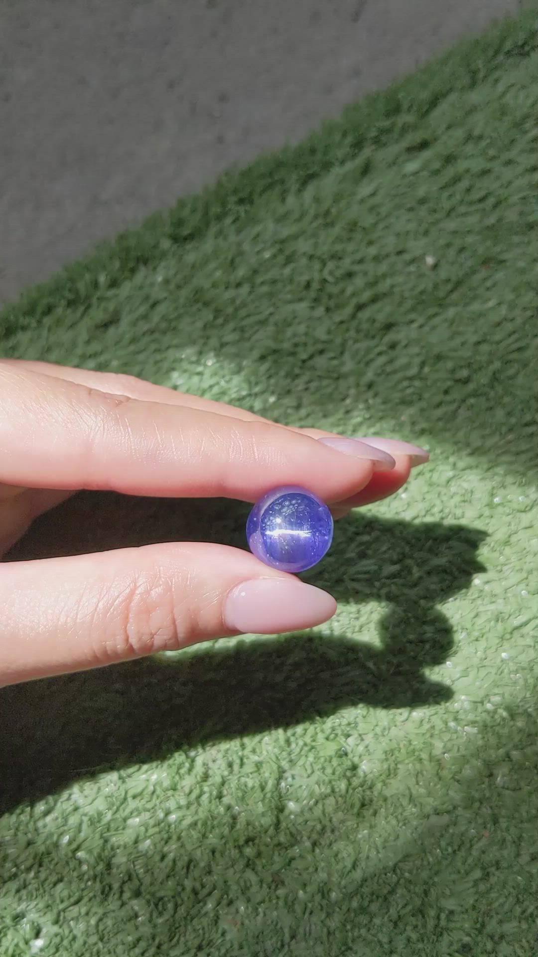 22.29 Ct. Cabochon Tanzanite from Tanzania Size Video